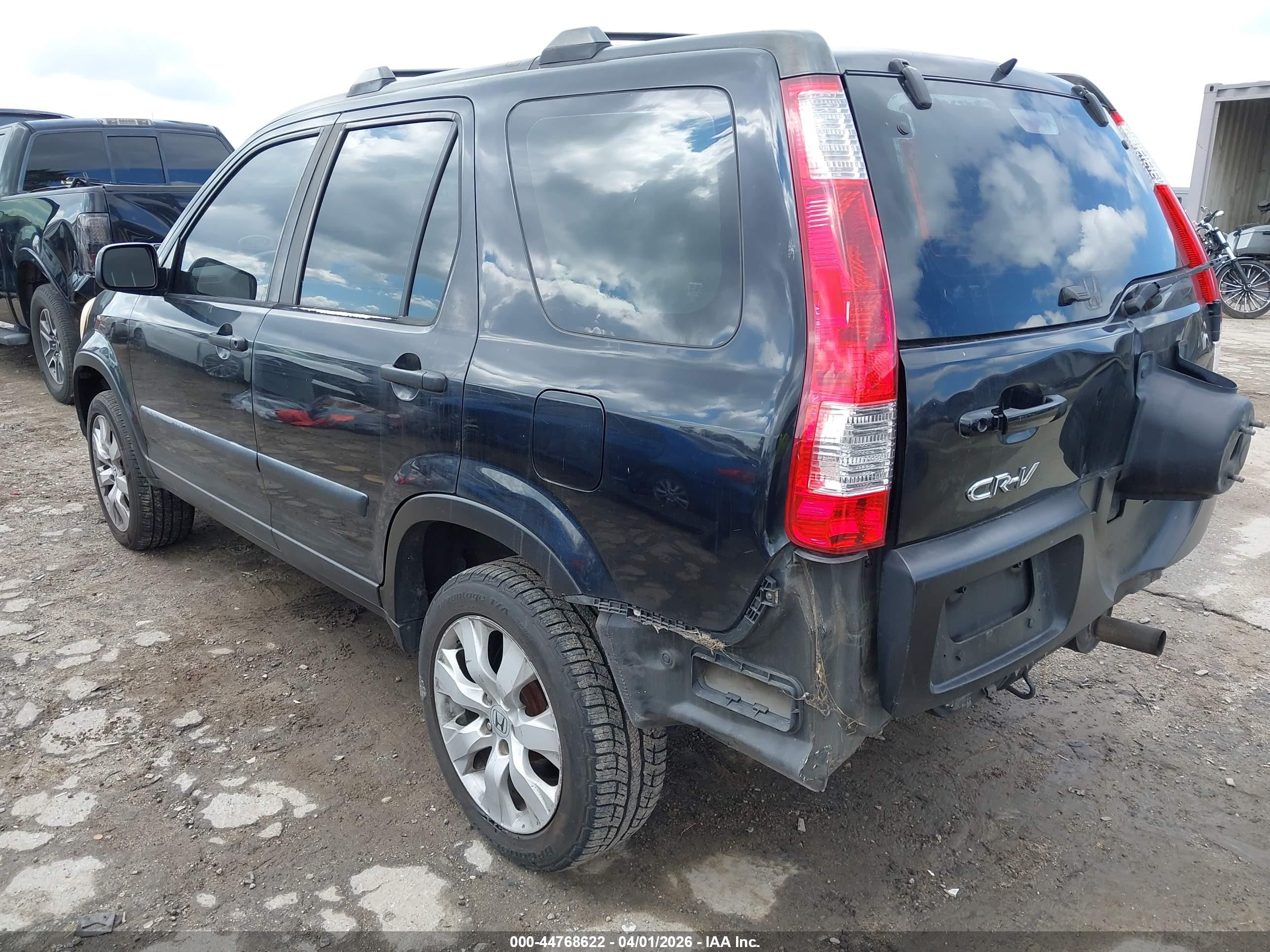 2005 Honda Cr-v Lx Black vin: JHLRD68525C010133