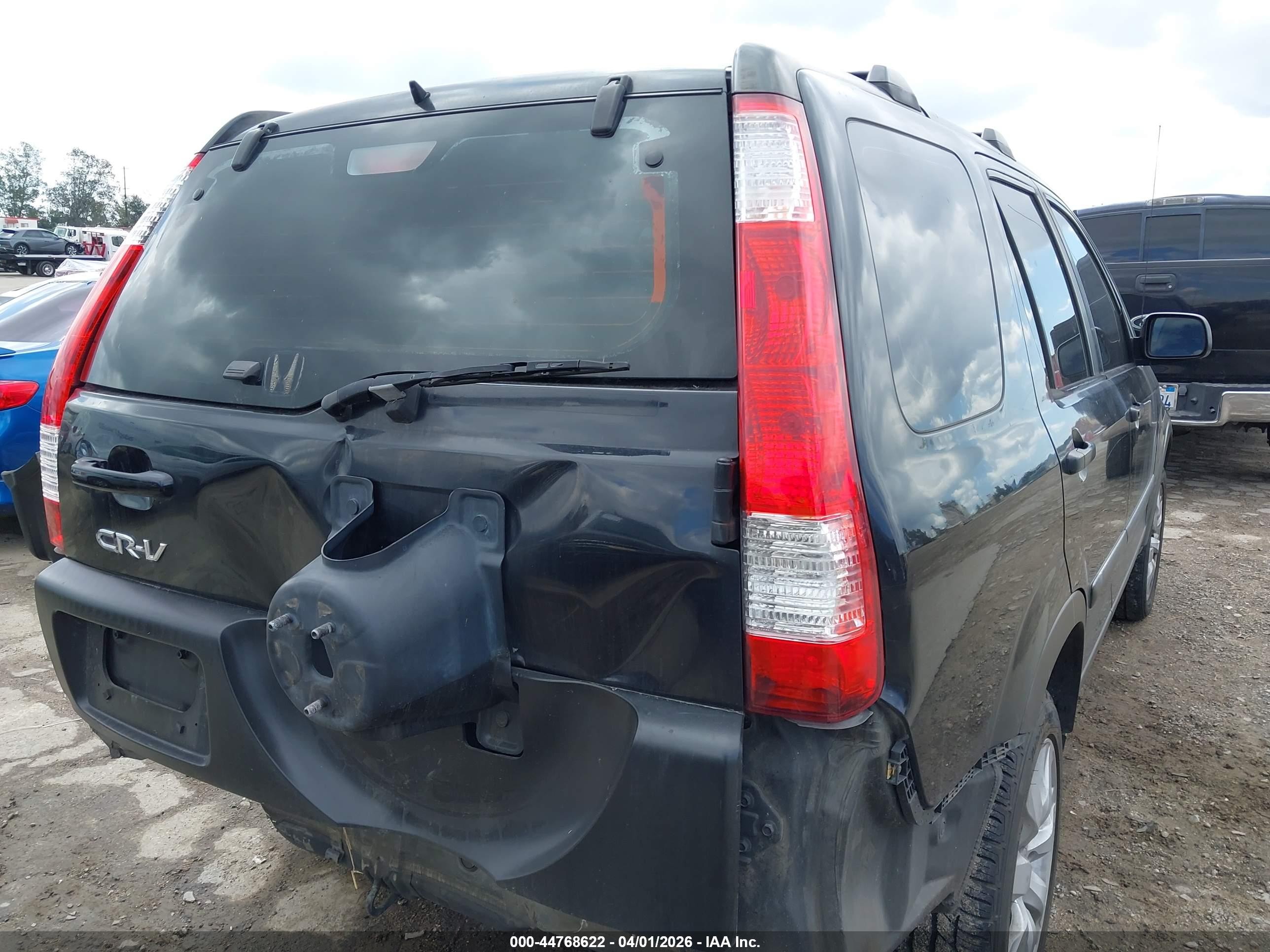2005 Honda Cr-v Lx Black vin: JHLRD68525C010133
