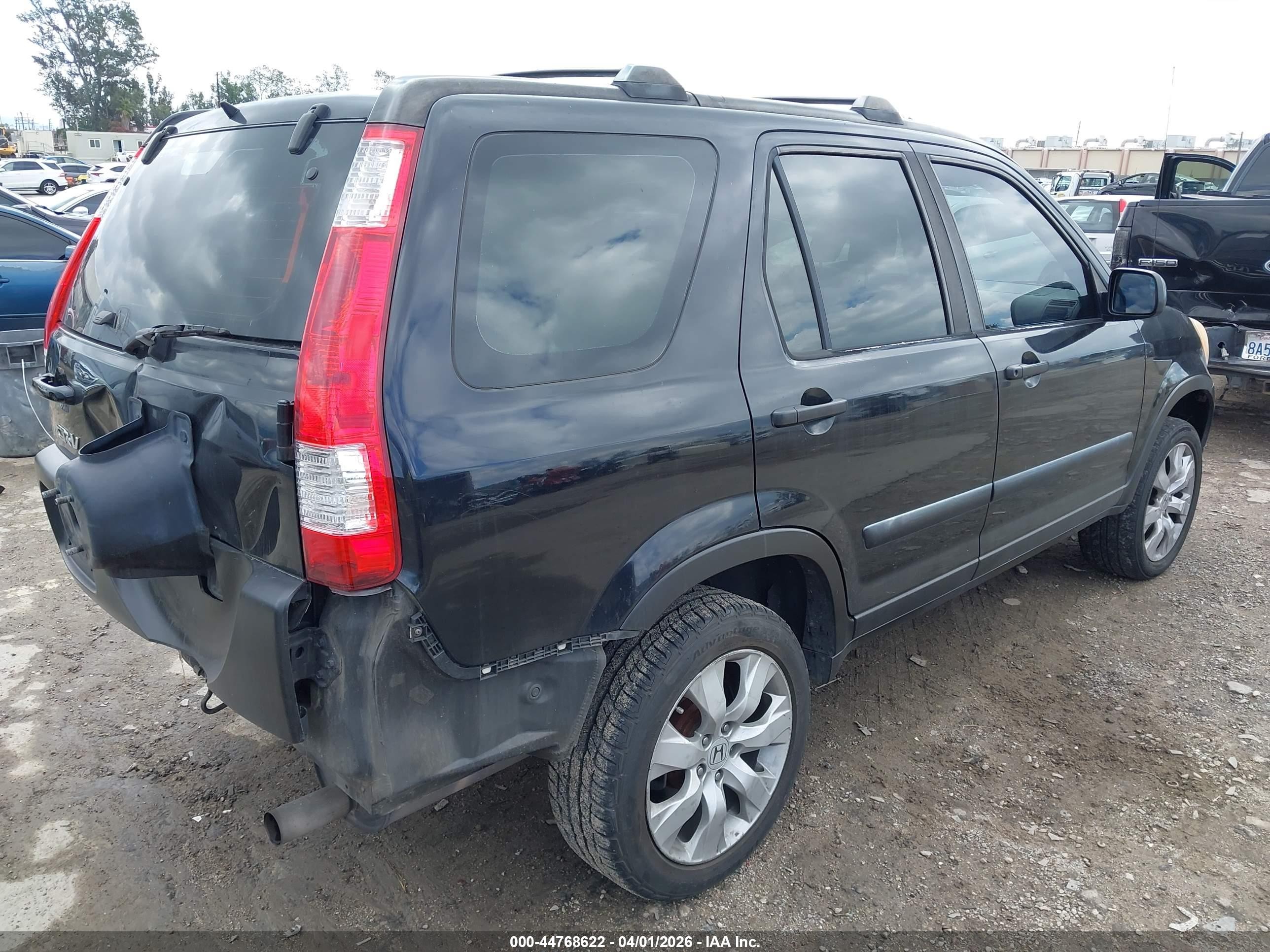 2005 Honda Cr-v Lx Black vin: JHLRD68525C010133