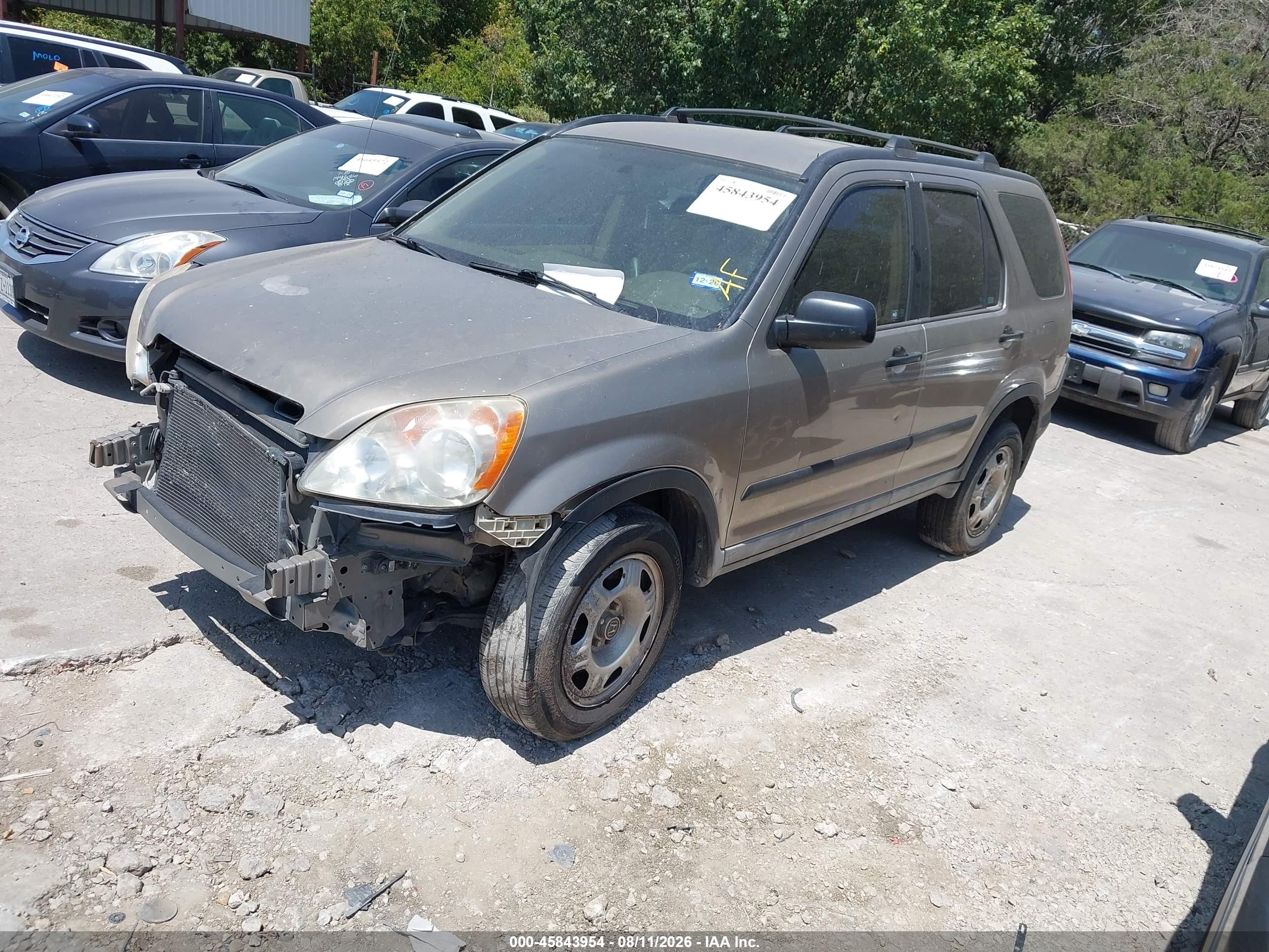 2005 Honda Cr-v Lx Beige vin: JHLRD68525C016000
