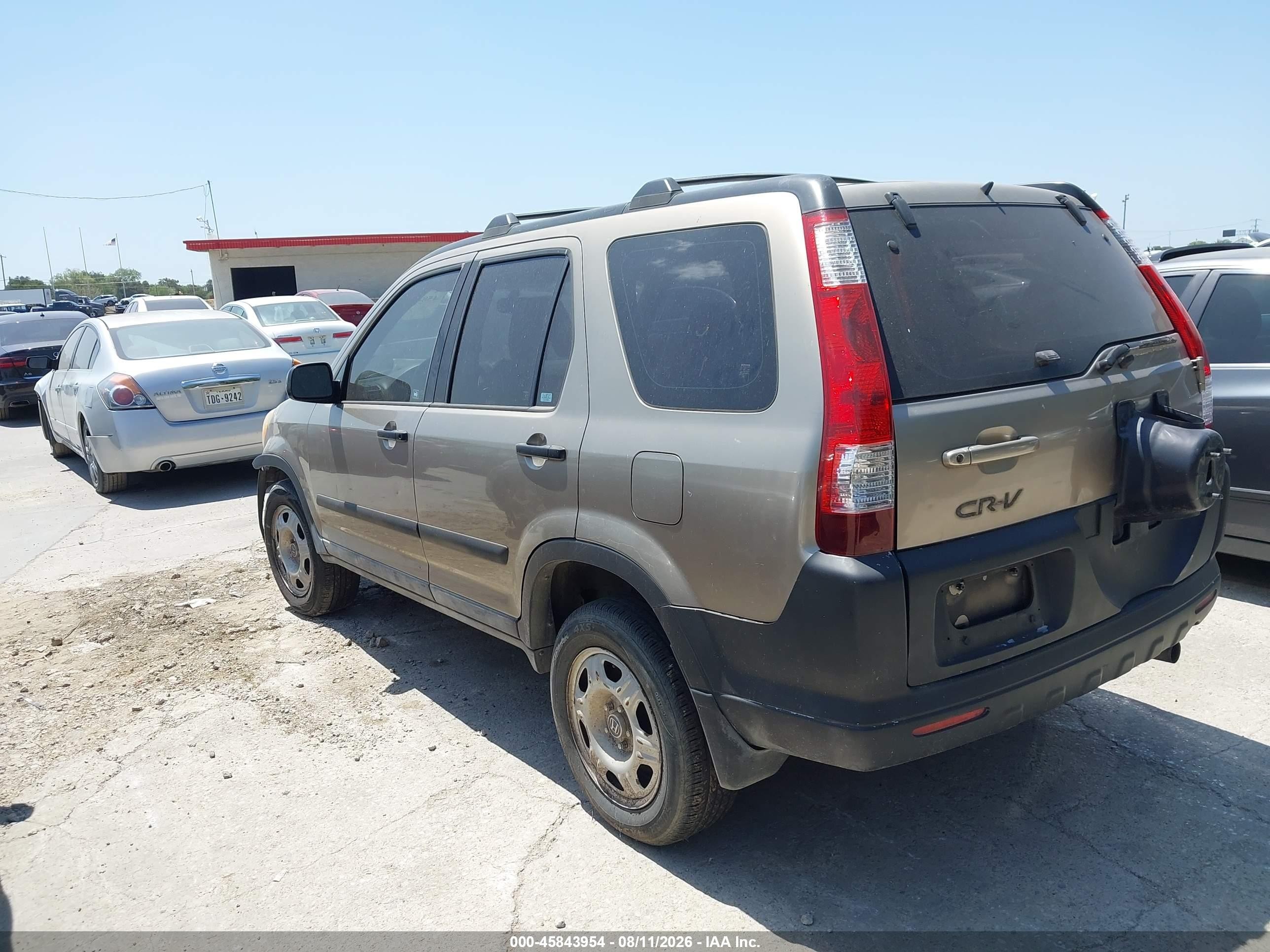2005 Honda Cr-v Lx Beige vin: JHLRD68525C016000