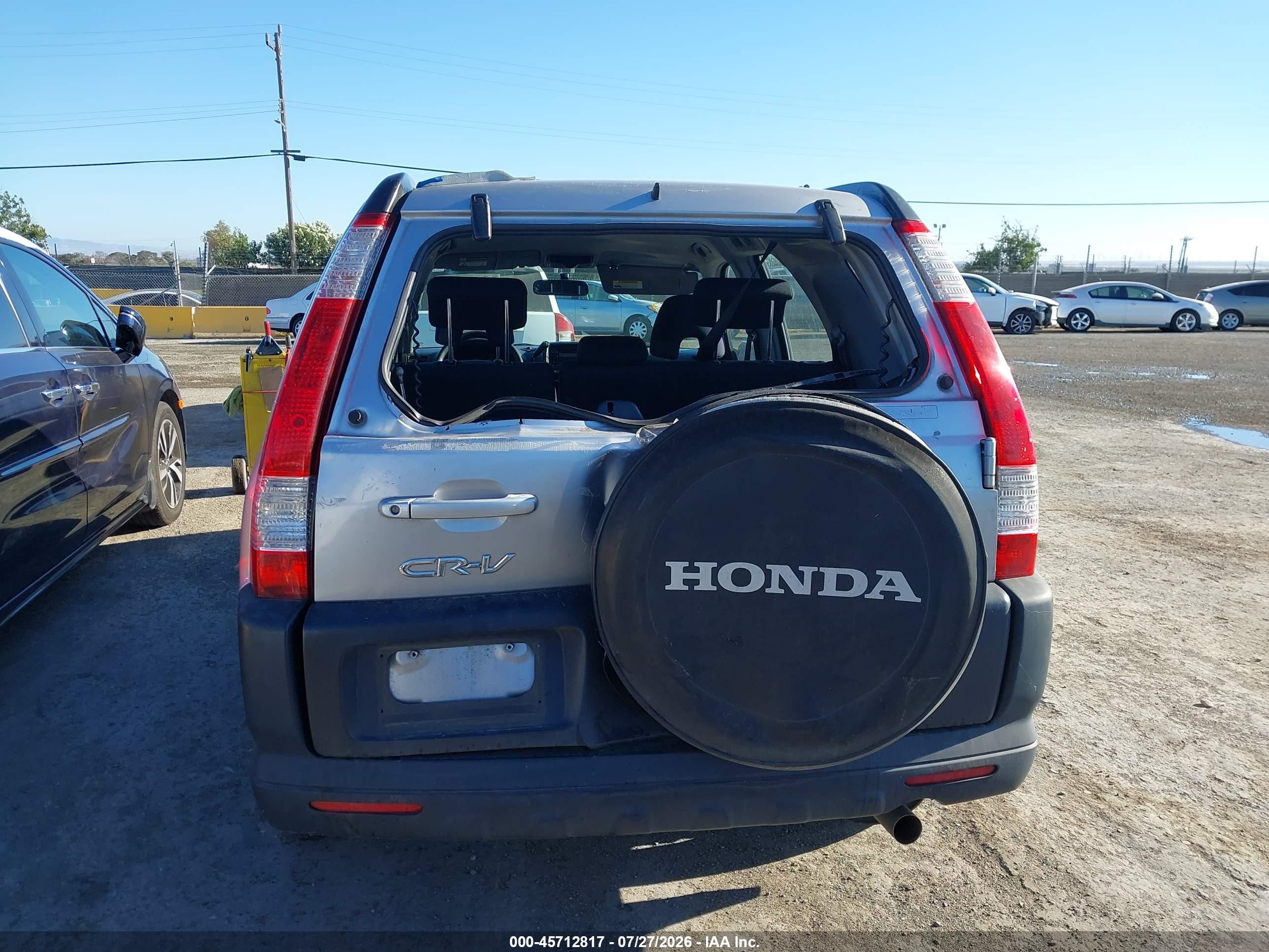 2005 Honda Cr-v Lx Gray vin: JHLRD68525C018619