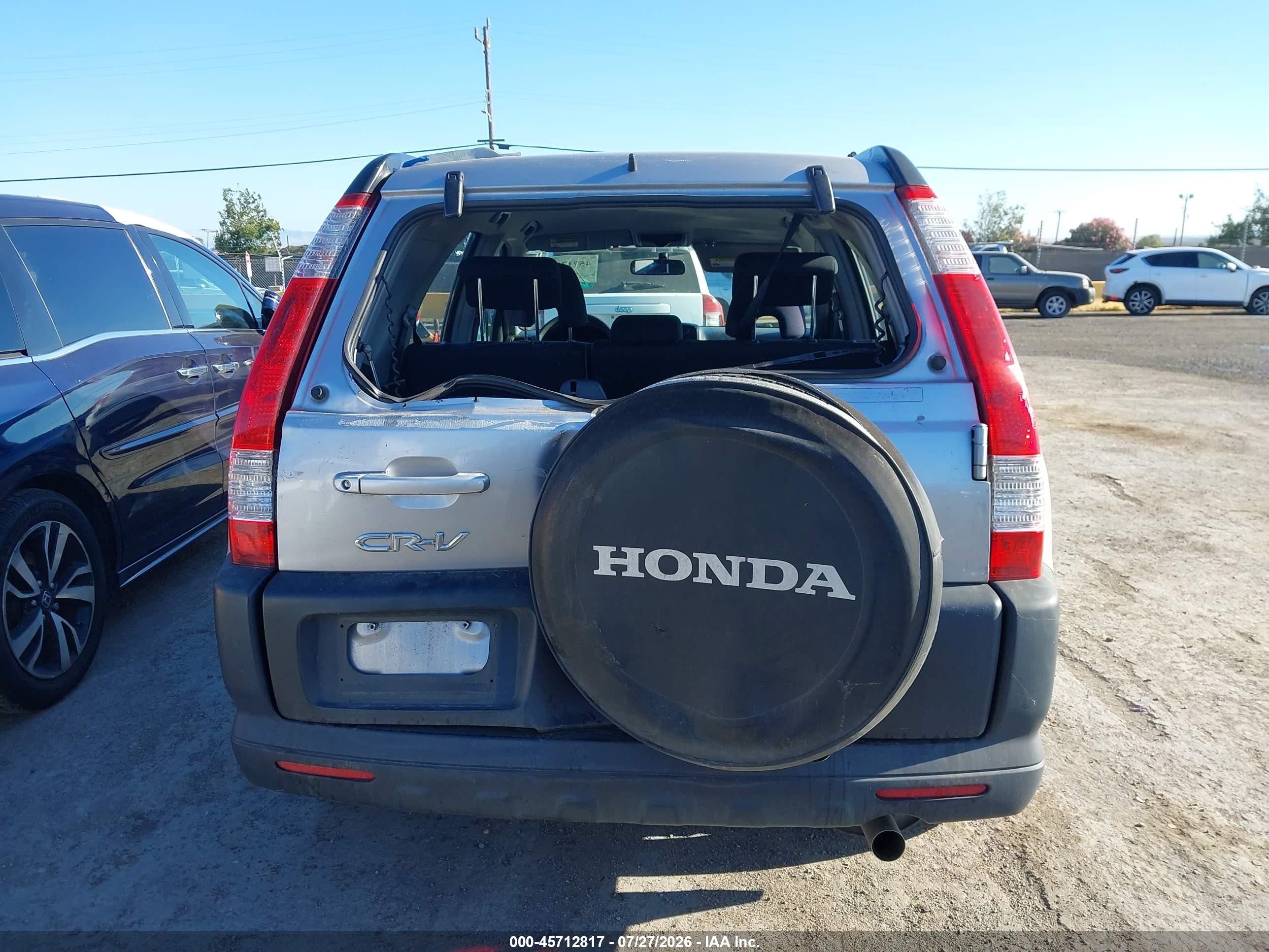 2005 Honda Cr-v Lx Gray vin: JHLRD68525C018619