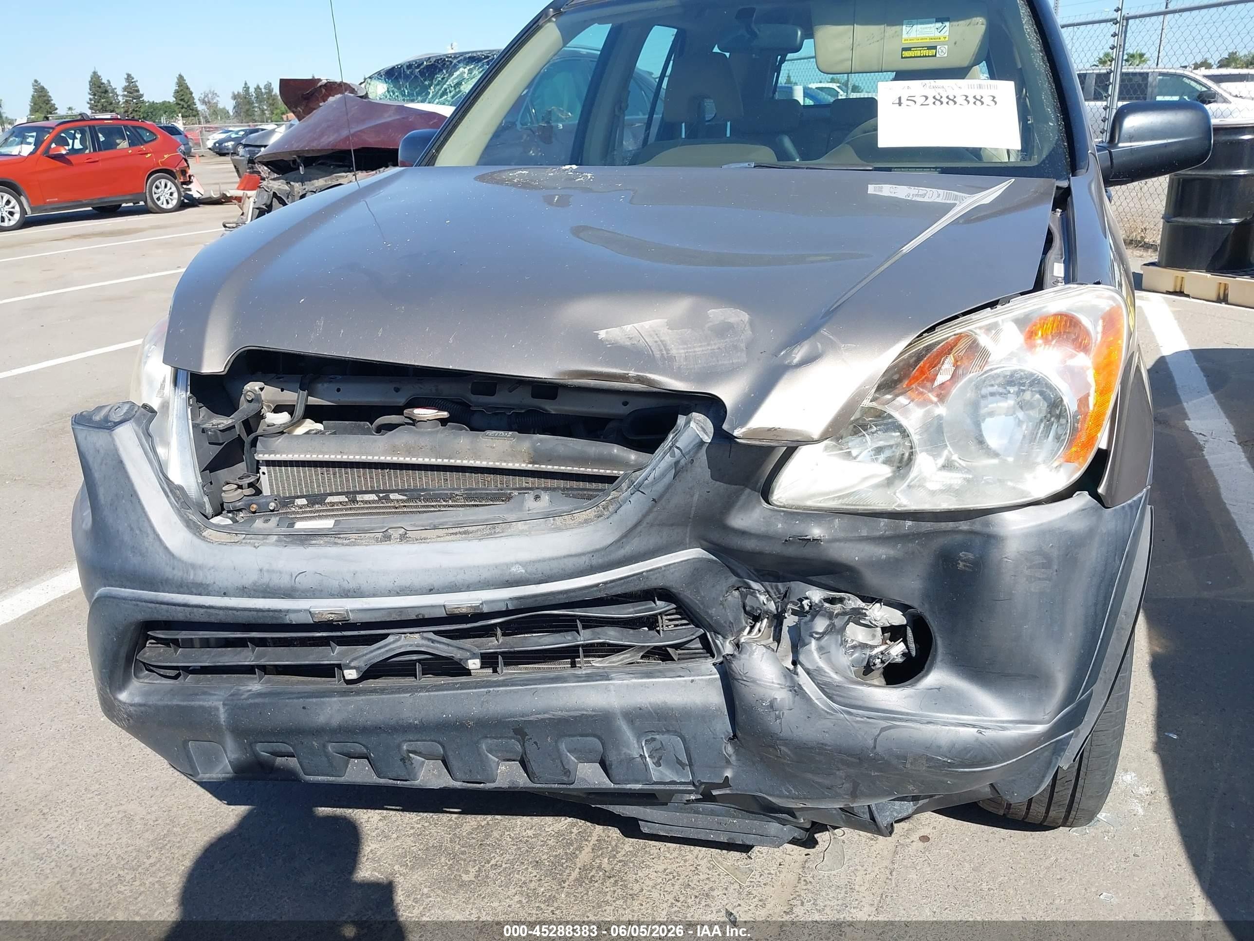 2005 Honda Cr-v Lx Brown vin: JHLRD68525C019236