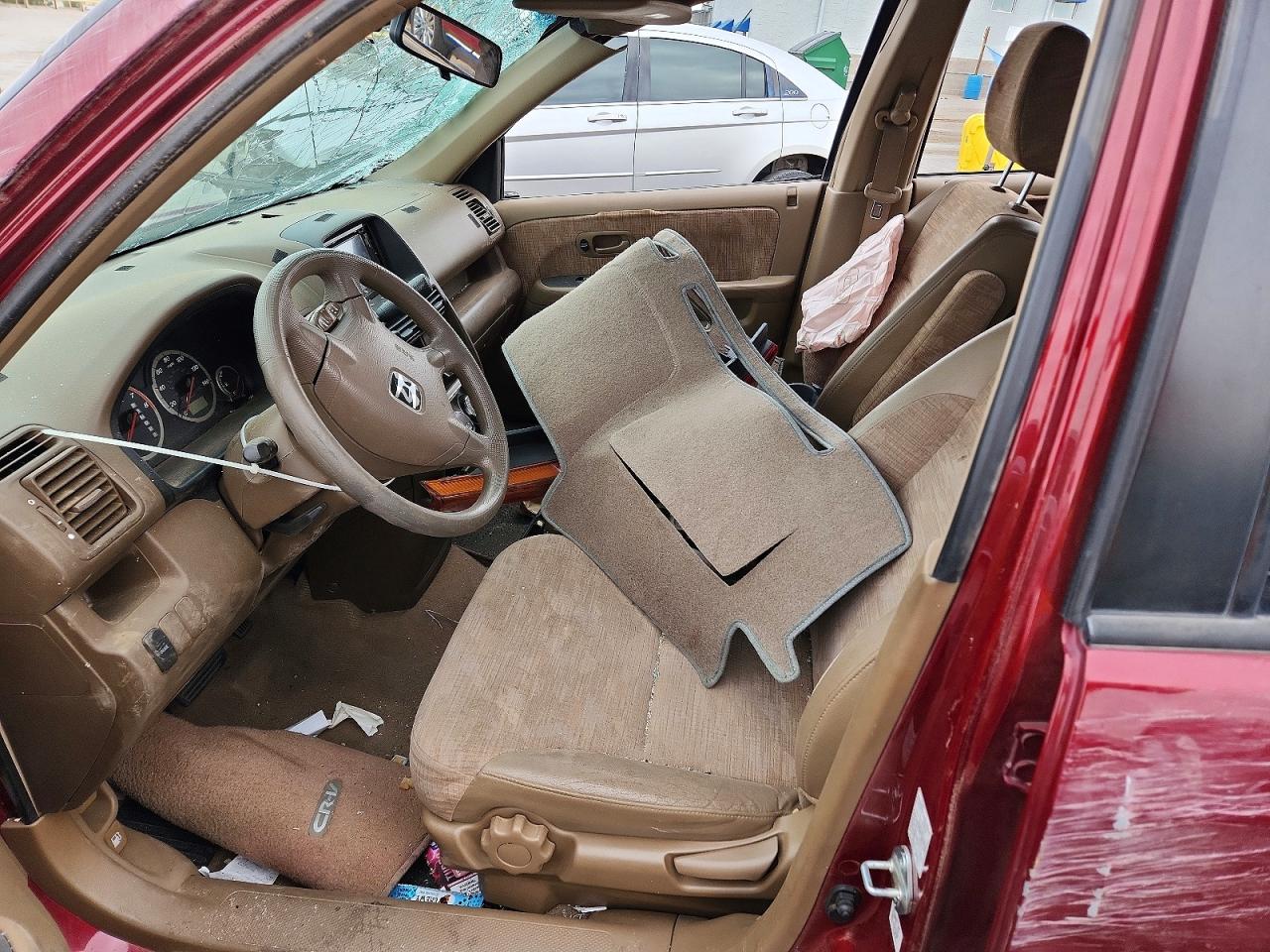 2004 Honda Cr-v Lx Red vin: JHLRD68534C013492