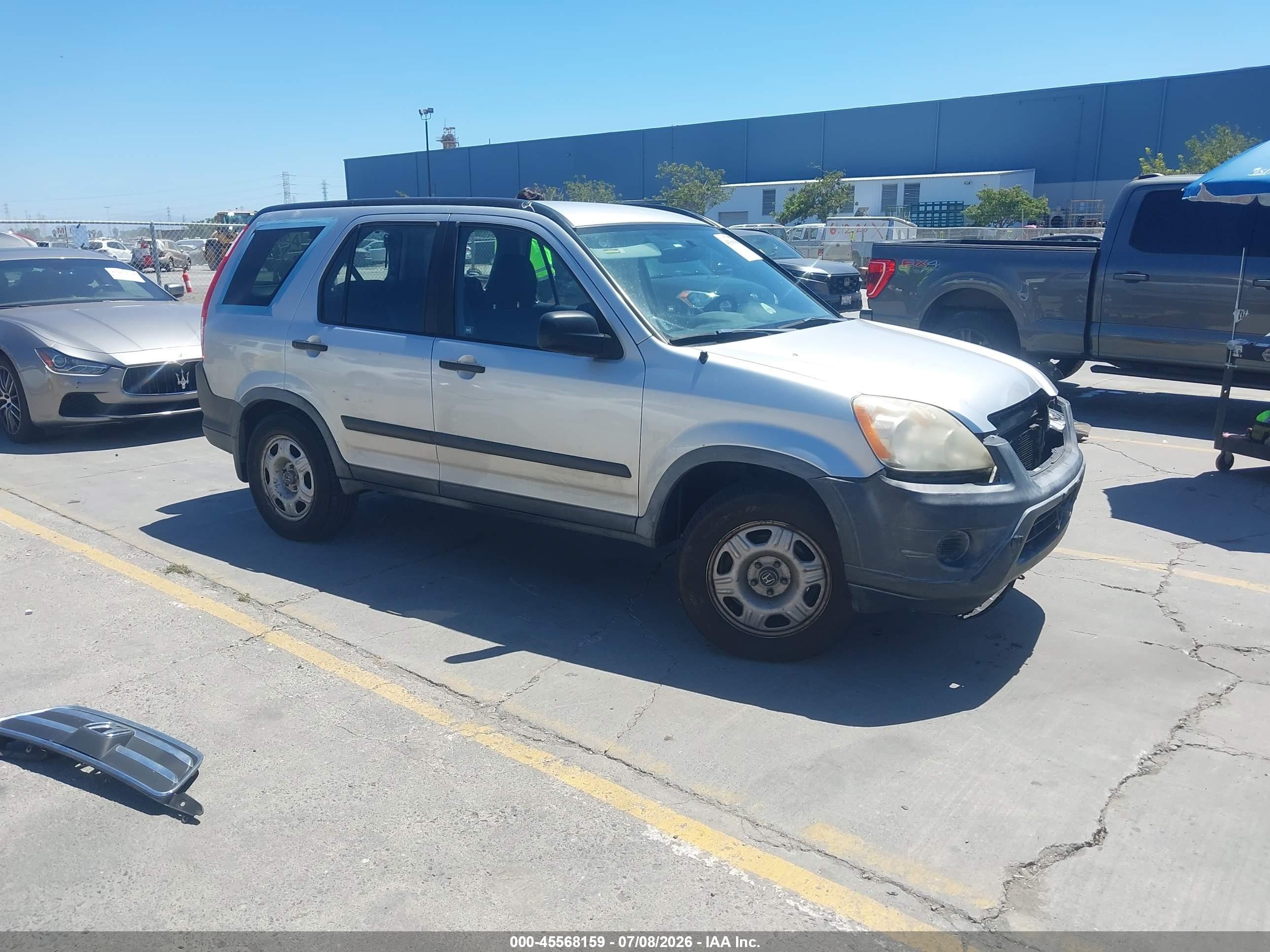 2006 Honda Cr-v Lx Серый vin: JHLRD68536C012037