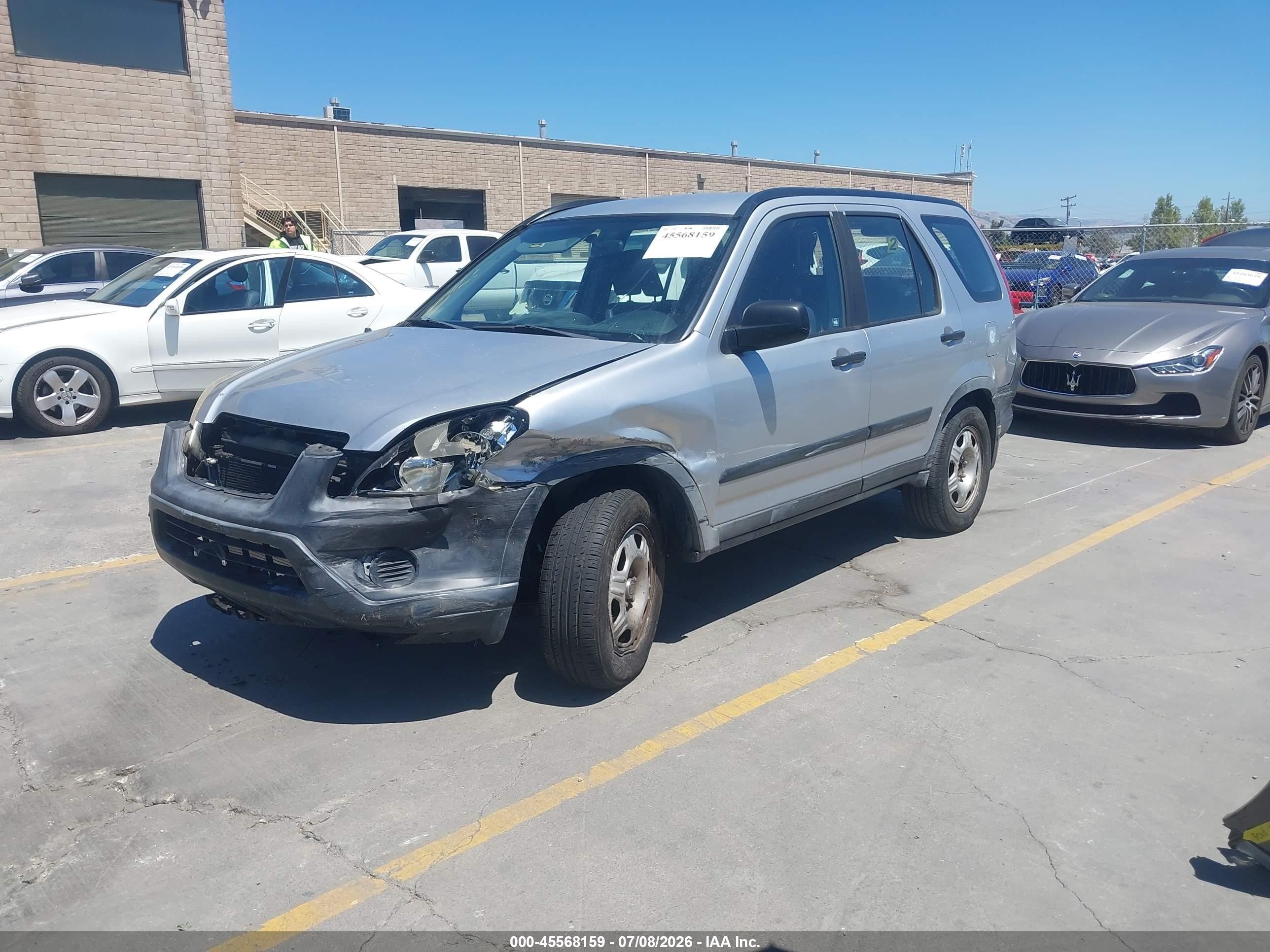 2006 Honda Cr-v Lx Серый vin: JHLRD68536C012037