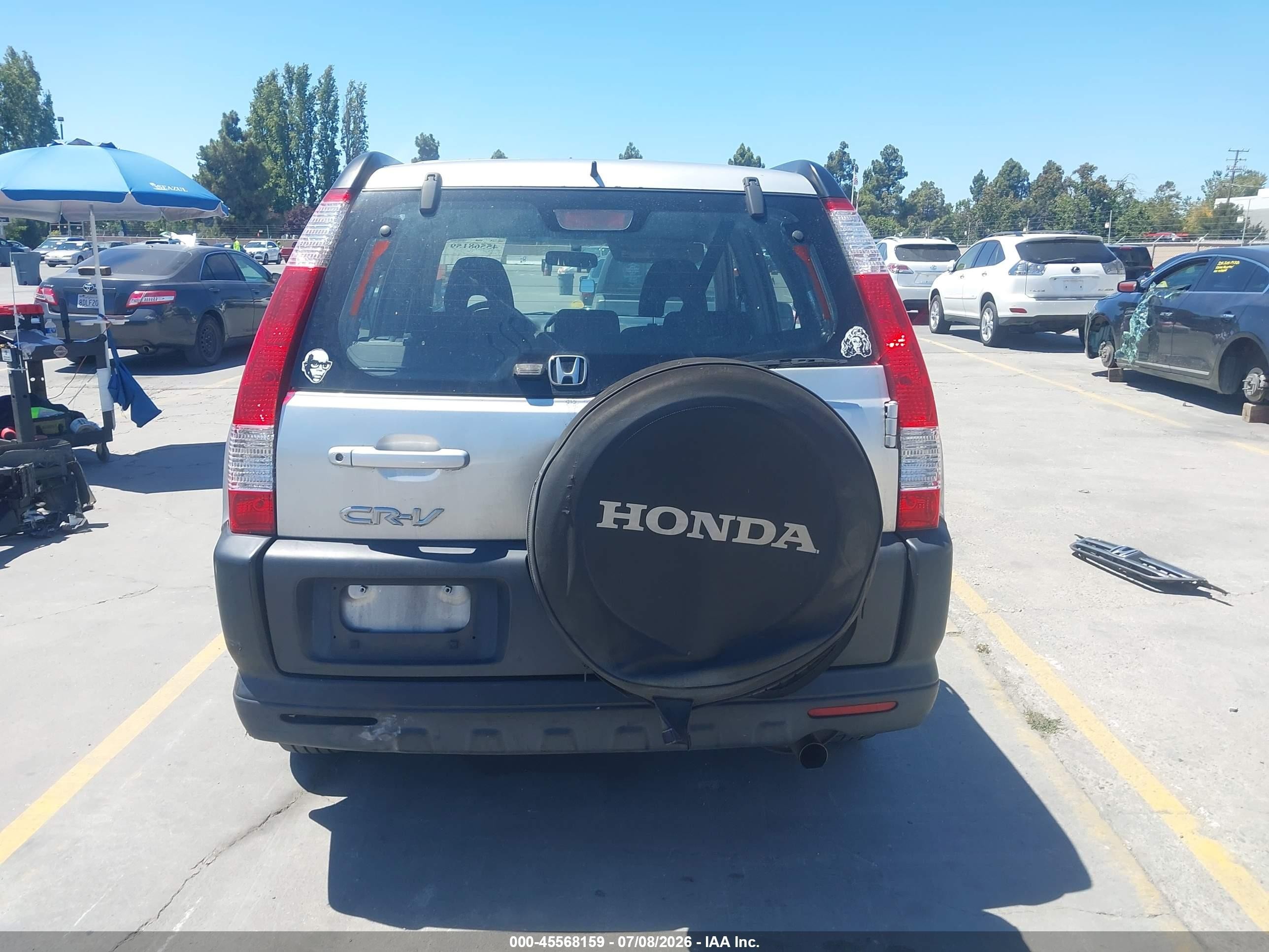 2006 Honda Cr-v Lx Серый vin: JHLRD68536C012037