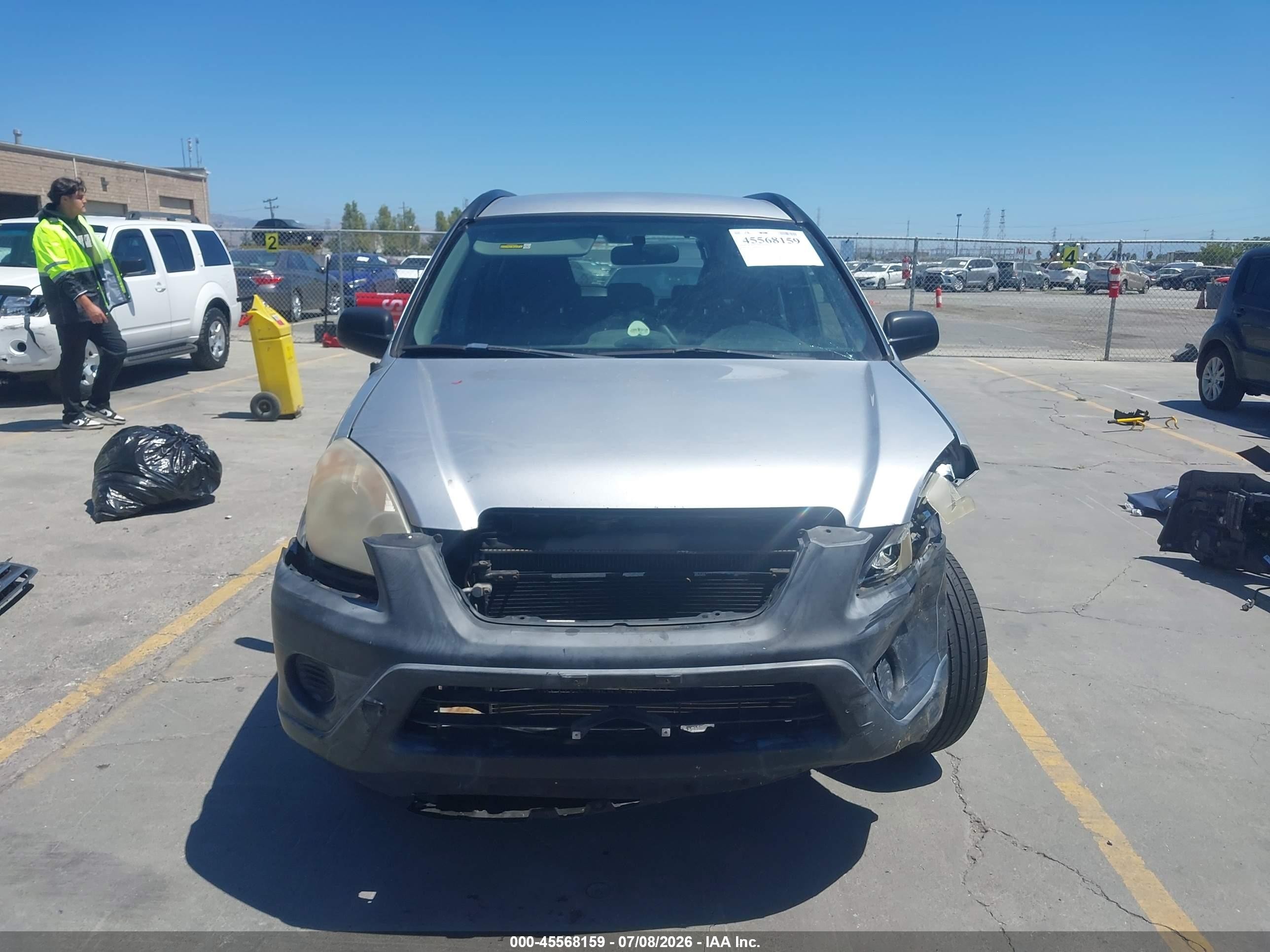 2006 Honda Cr-v Lx Серый vin: JHLRD68536C012037
