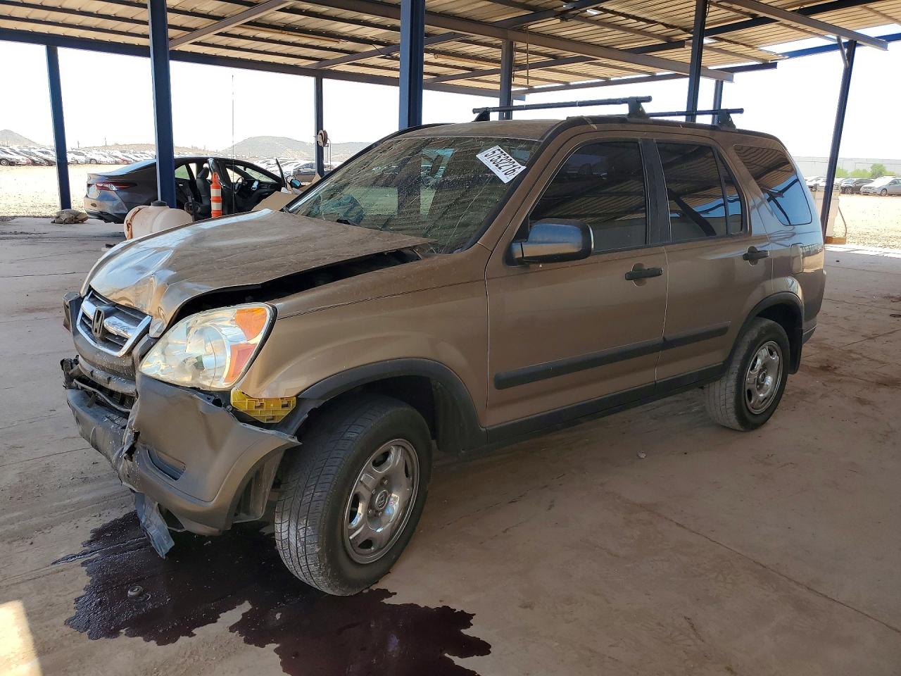 2004 Honda Cr-v Lx Tan vin: JHLRD68544C017616
