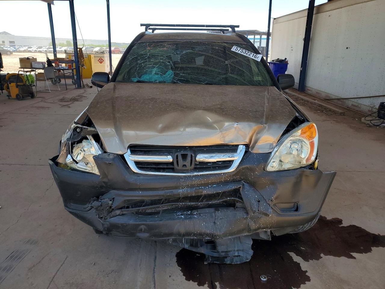 2004 Honda Cr-v Lx Tan vin: JHLRD68544C017616