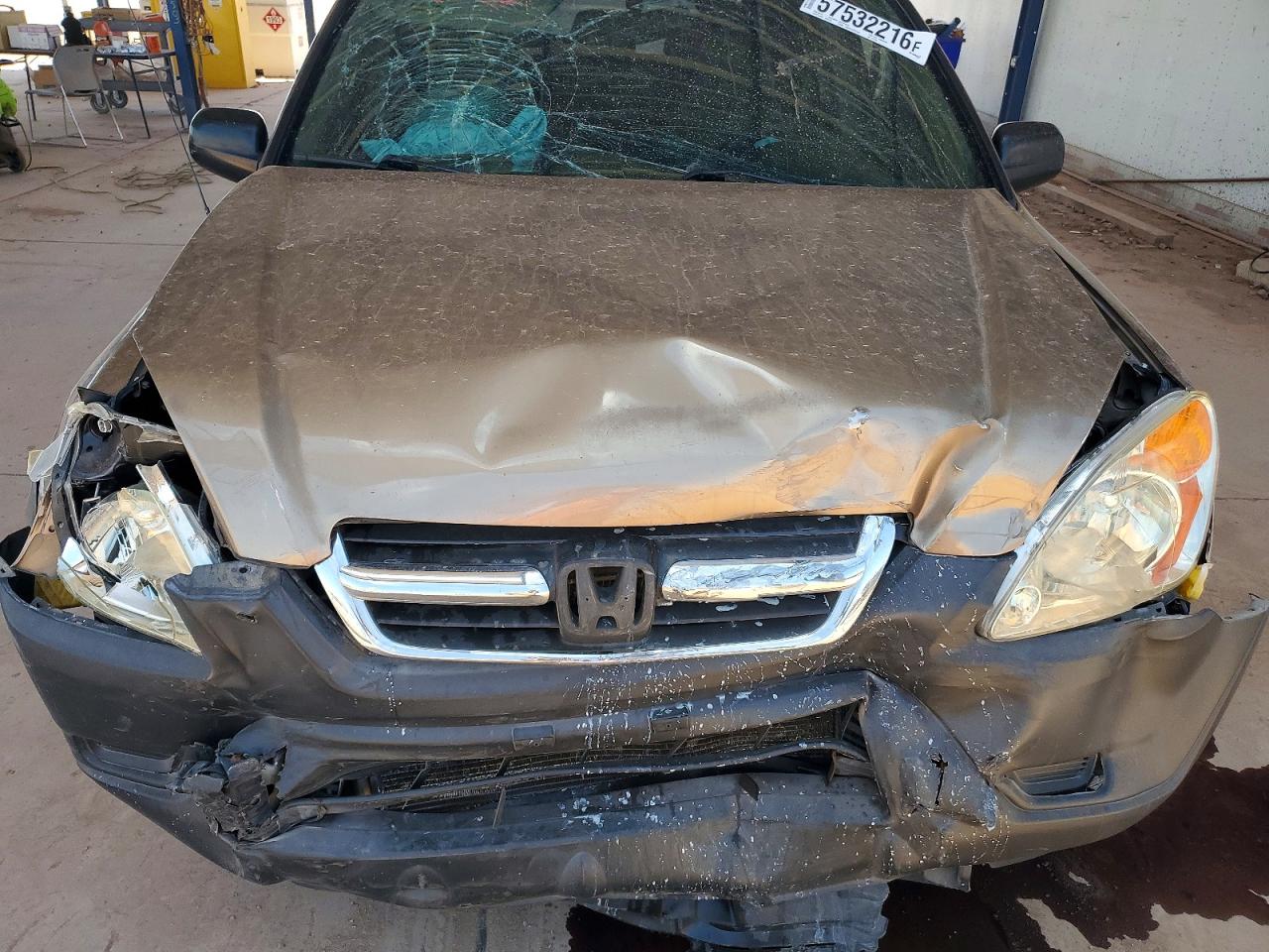 2004 Honda Cr-v Lx Tan vin: JHLRD68544C017616