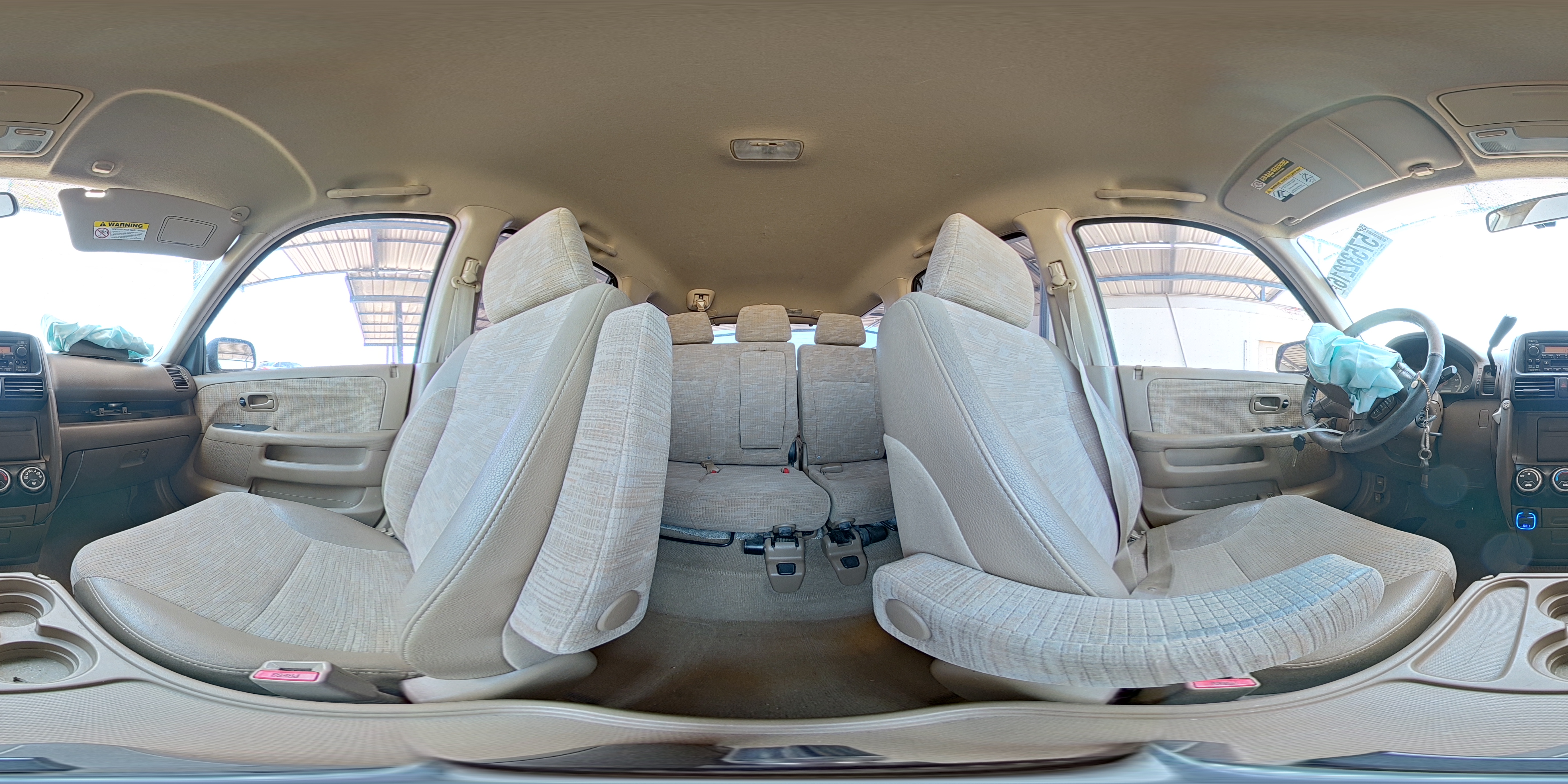 2004 Honda Cr-v Lx Tan vin: JHLRD68544C017616