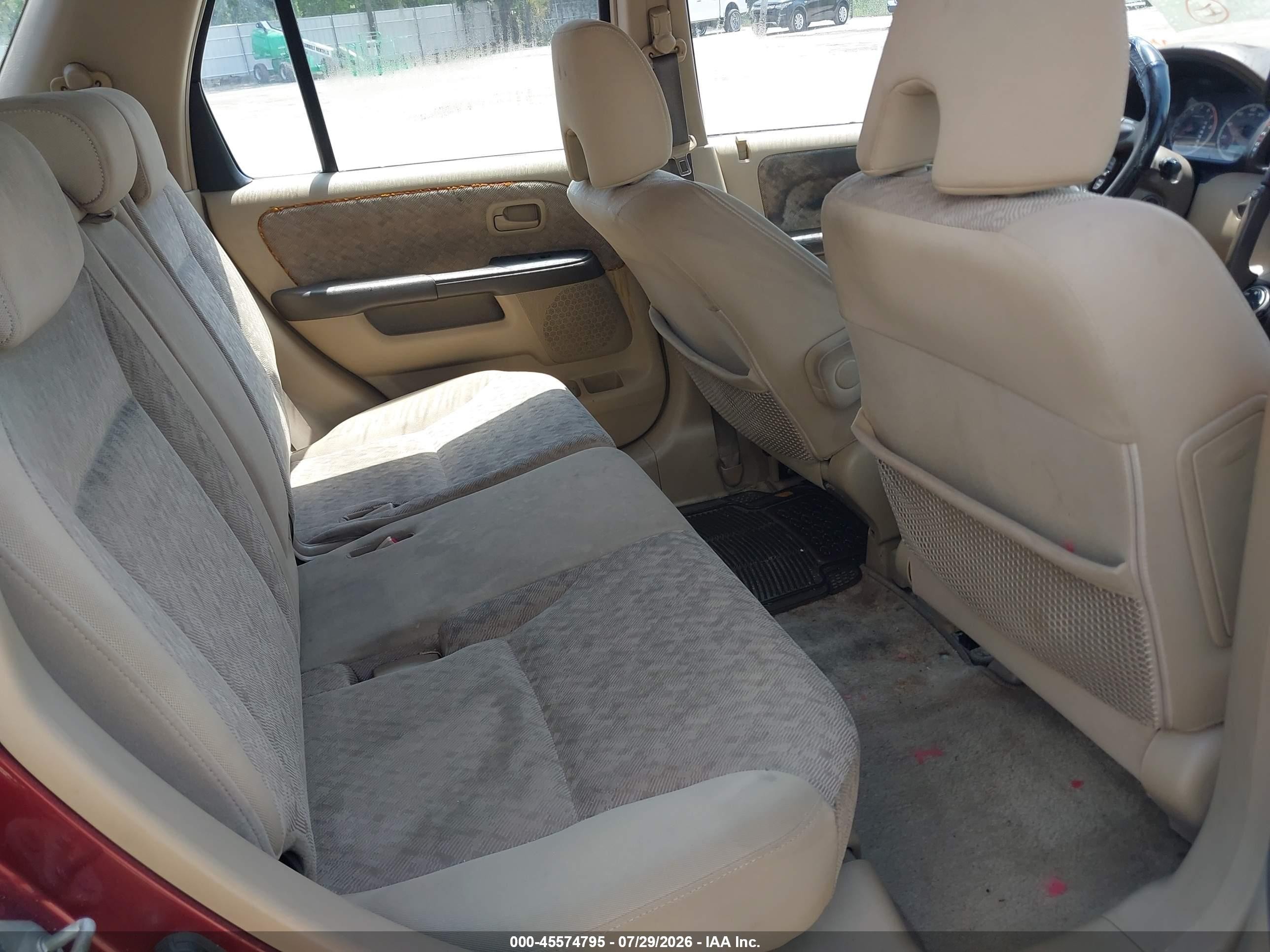 2005 Honda Cr-v Lx Red vin: JHLRD68545C009484