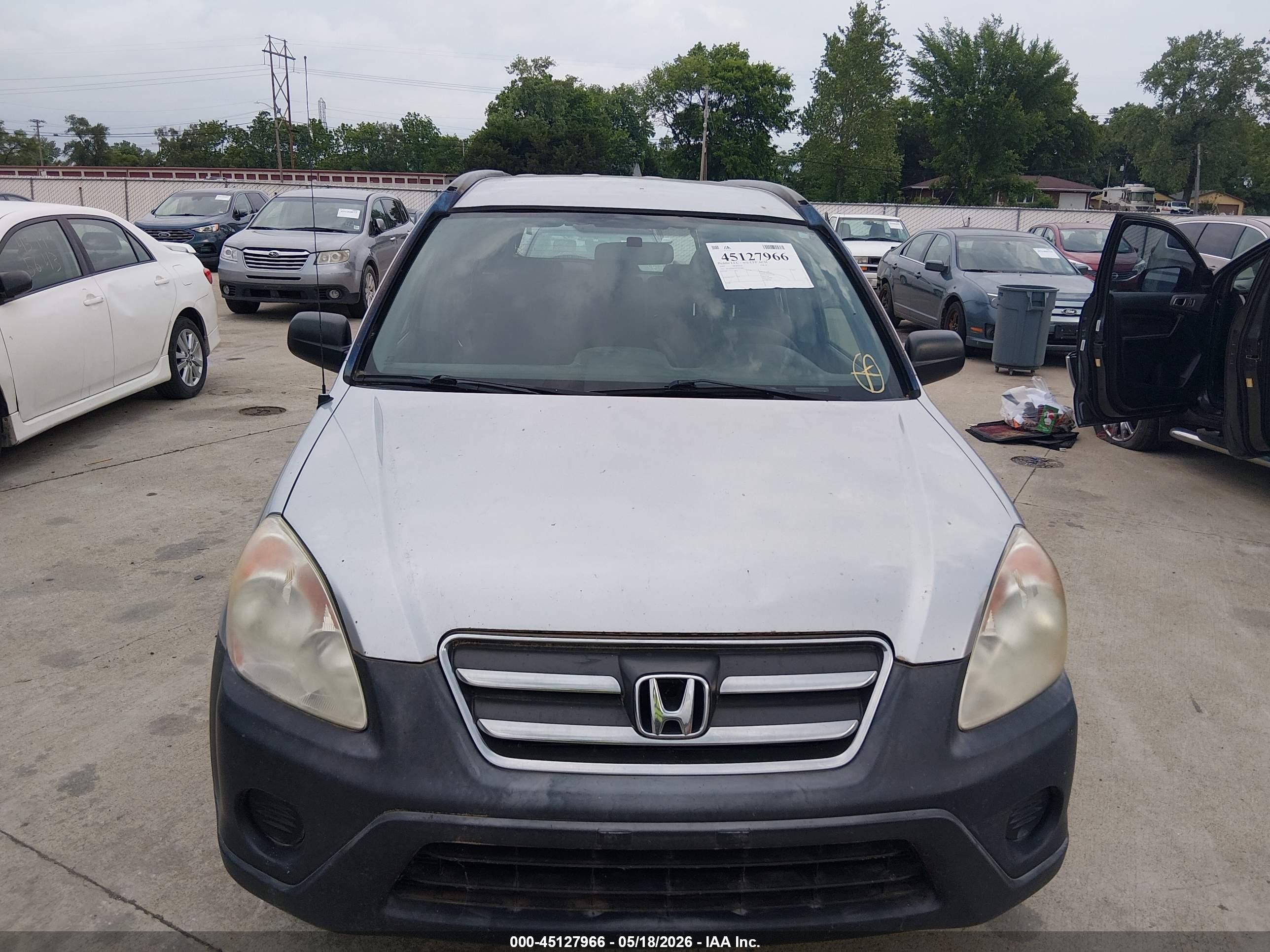 2005 Honda Cr-v Lx Серый vin: JHLRD68545C013406