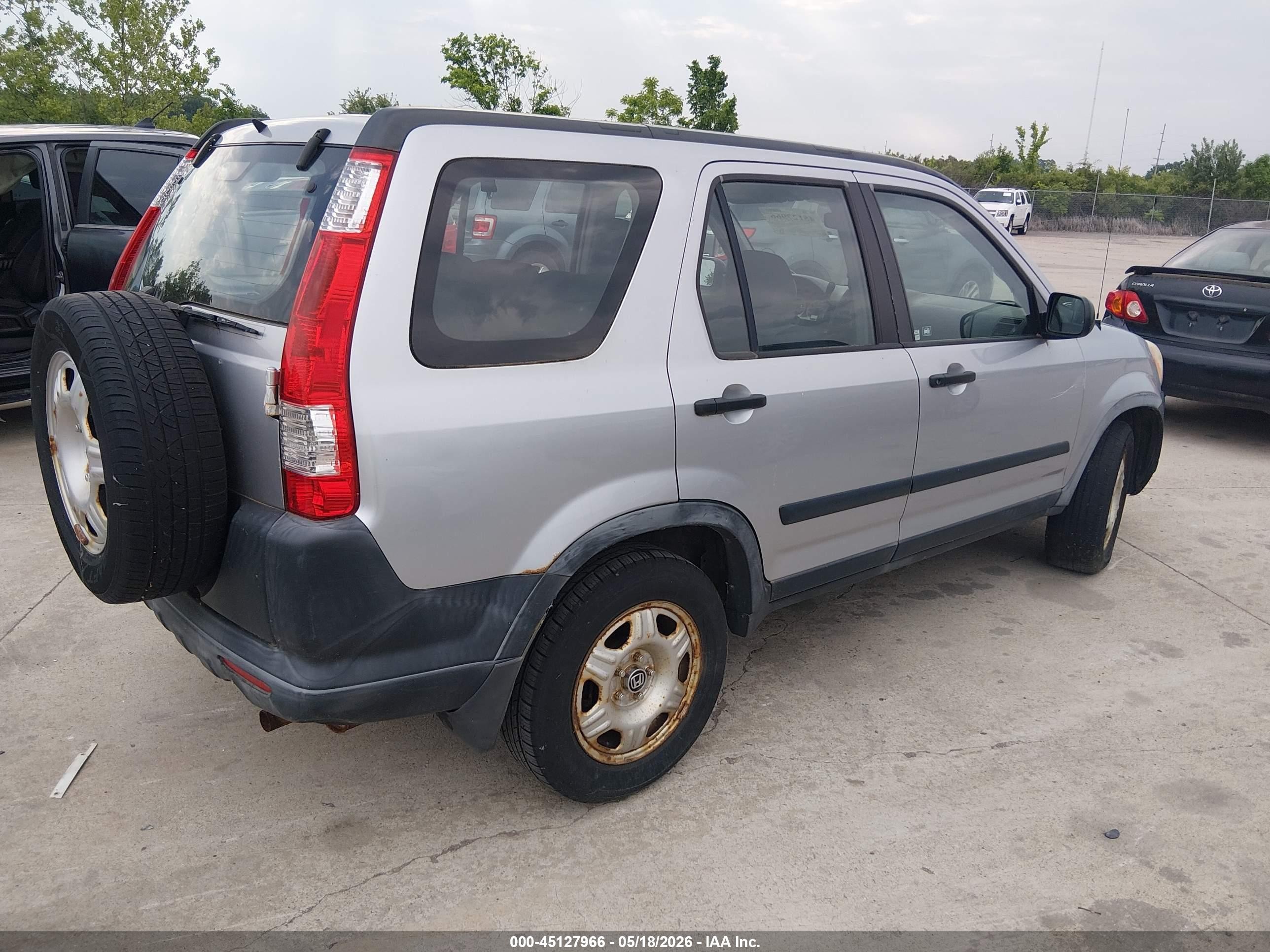 2005 Honda Cr-v Lx Серый vin: JHLRD68545C013406