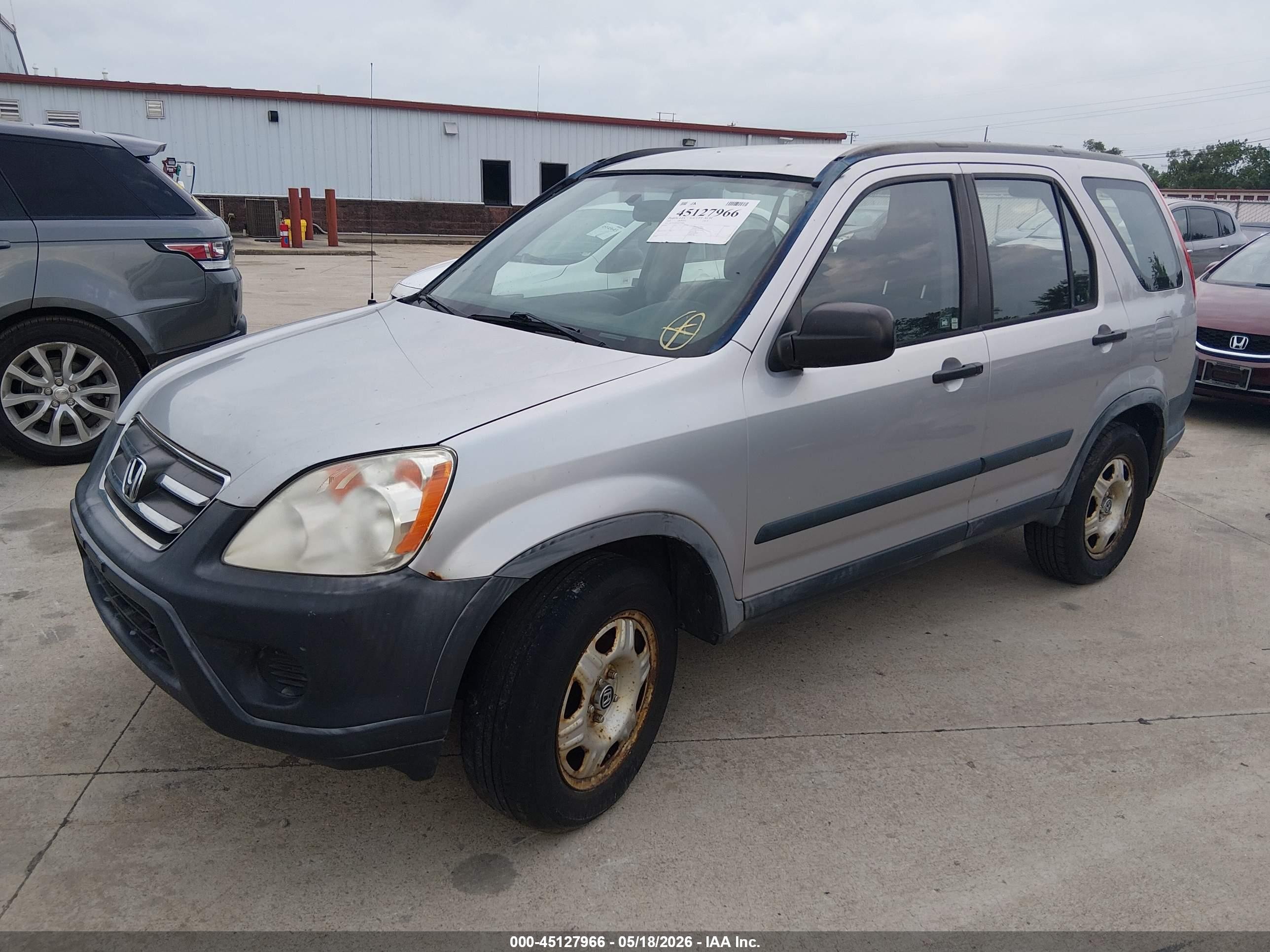 2005 Honda Cr-v Lx Серый vin: JHLRD68545C013406