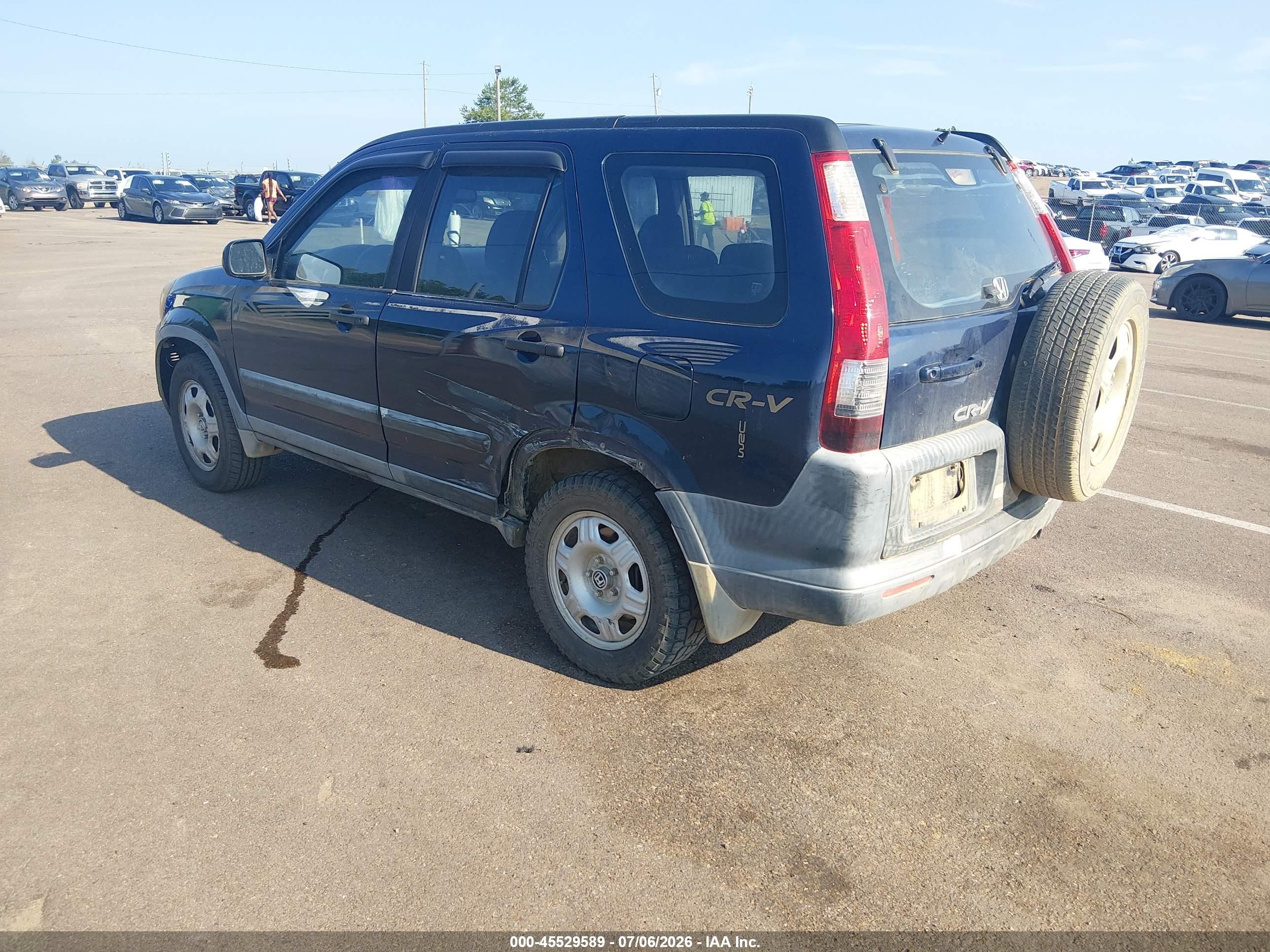2005 Honda Cr-v Lx Черный vin: JHLRD68545C017617