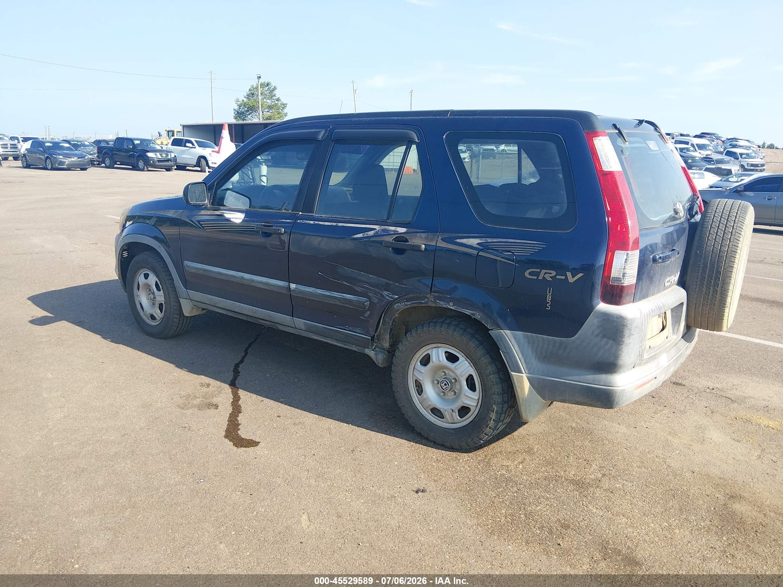 2005 Honda Cr-v Lx Черный vin: JHLRD68545C017617