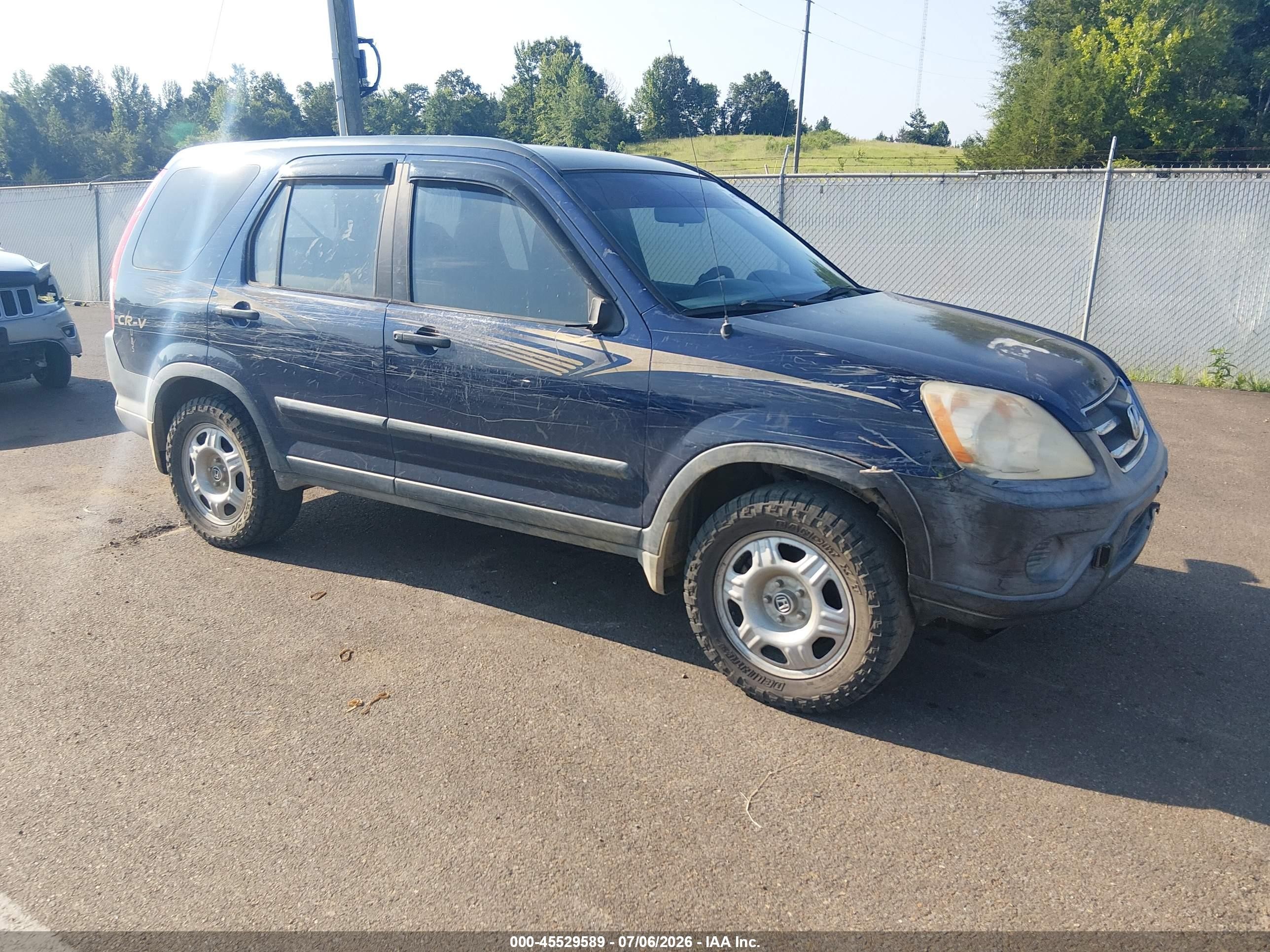 2005 Honda Cr-v Lx Черный vin: JHLRD68545C017617