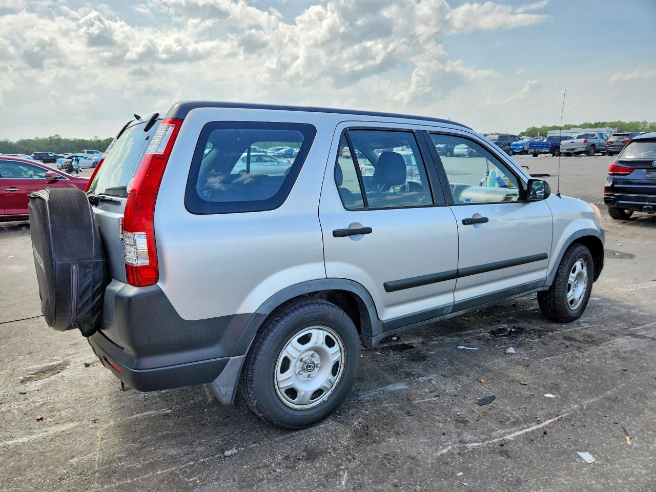2006 Honda Cr-v Lx Silver vin: JHLRD68546C003220