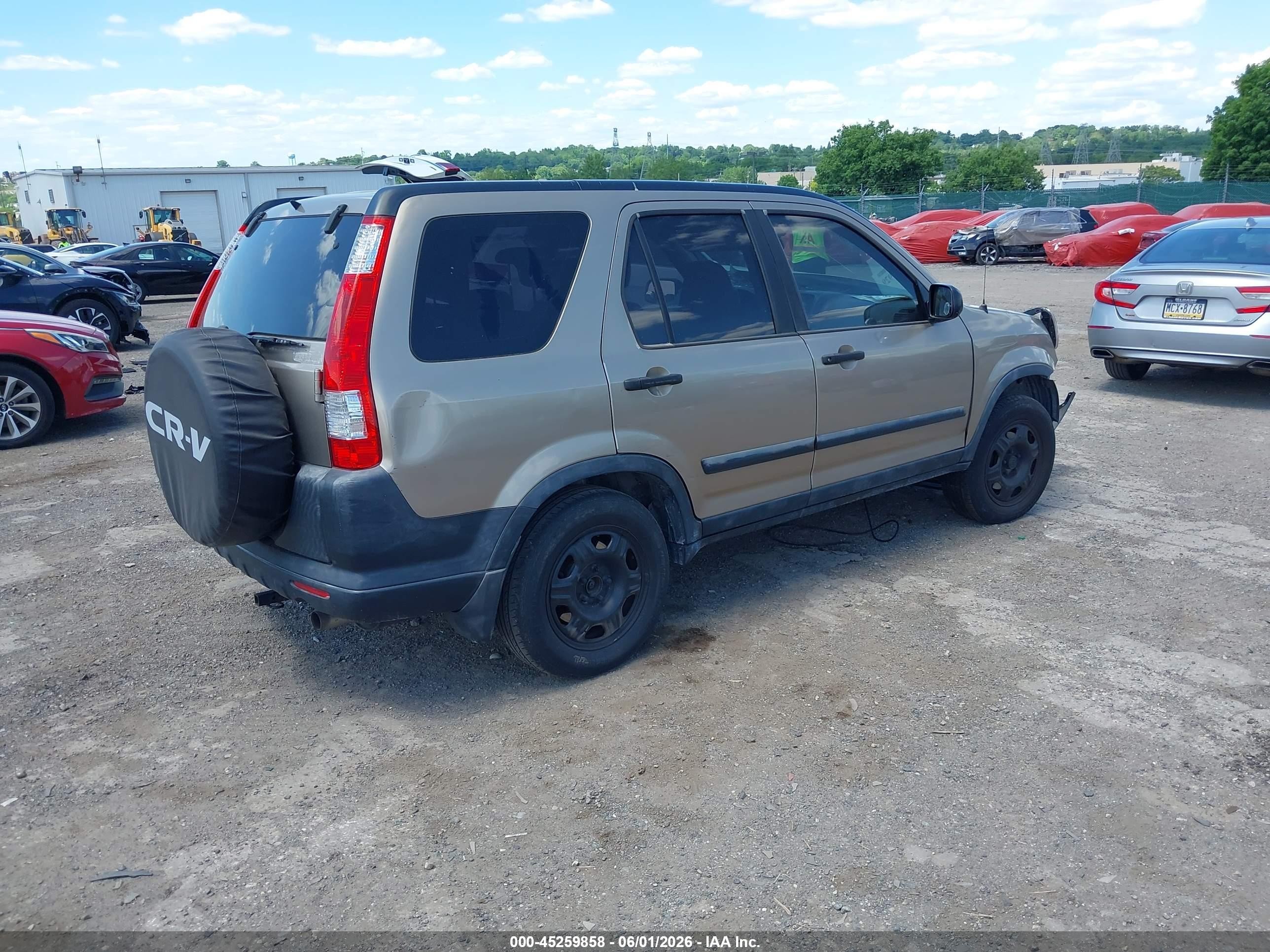 2006 Honda Cr-v Lx Золотой vin: JHLRD68546C020177