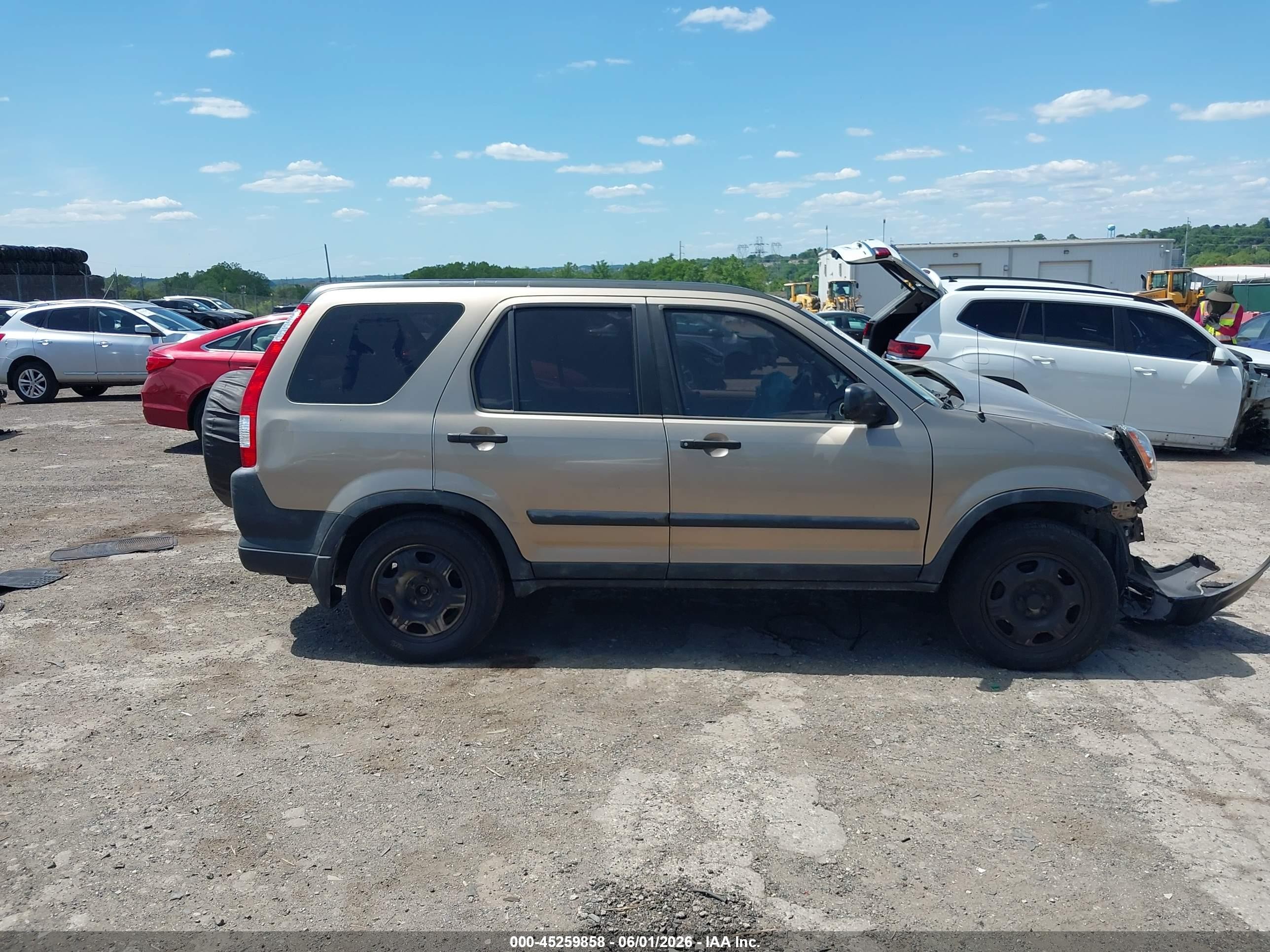 2006 Honda Cr-v Lx Золотой vin: JHLRD68546C020177