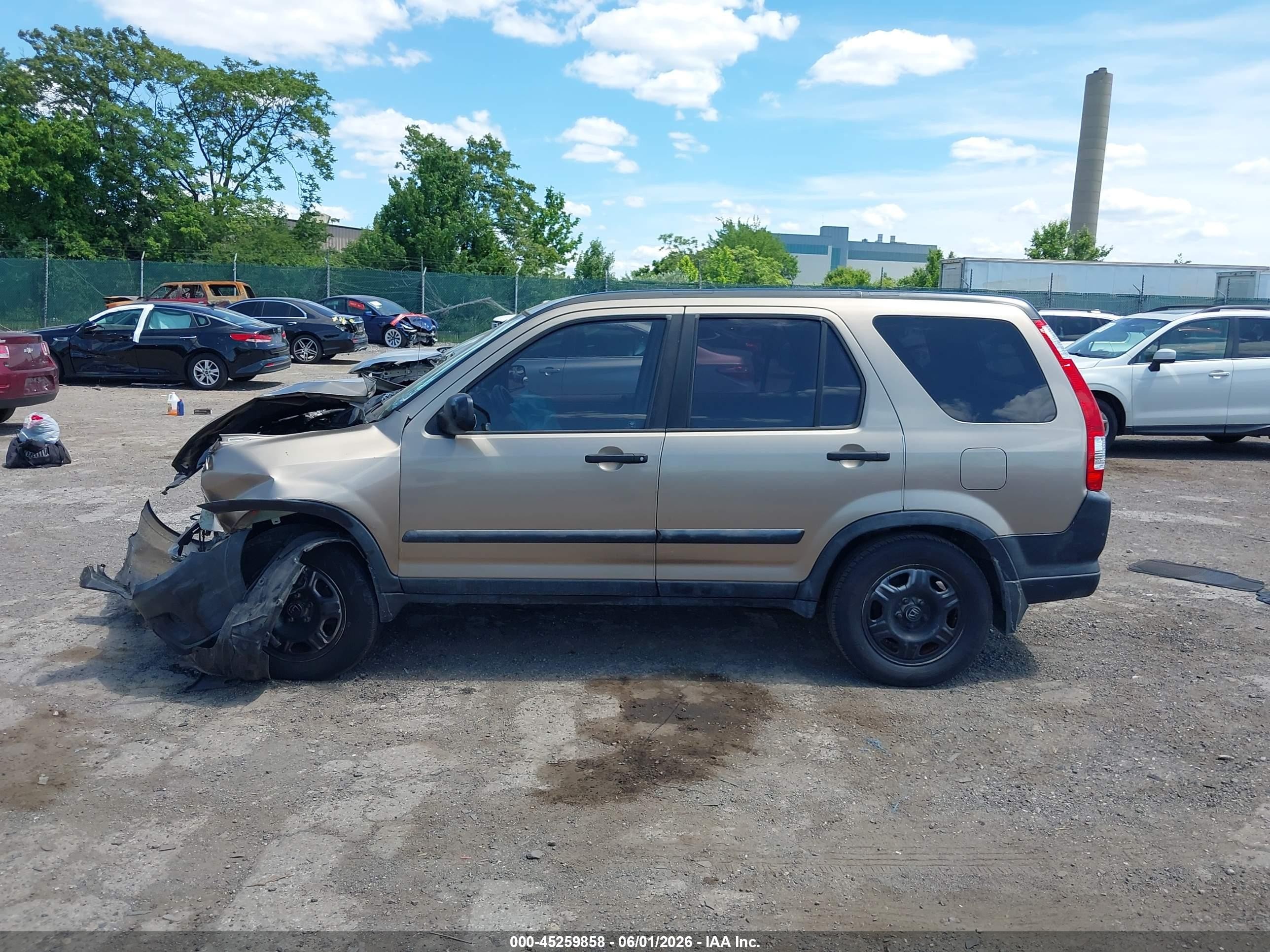 2006 Honda Cr-v Lx Золотой vin: JHLRD68546C020177