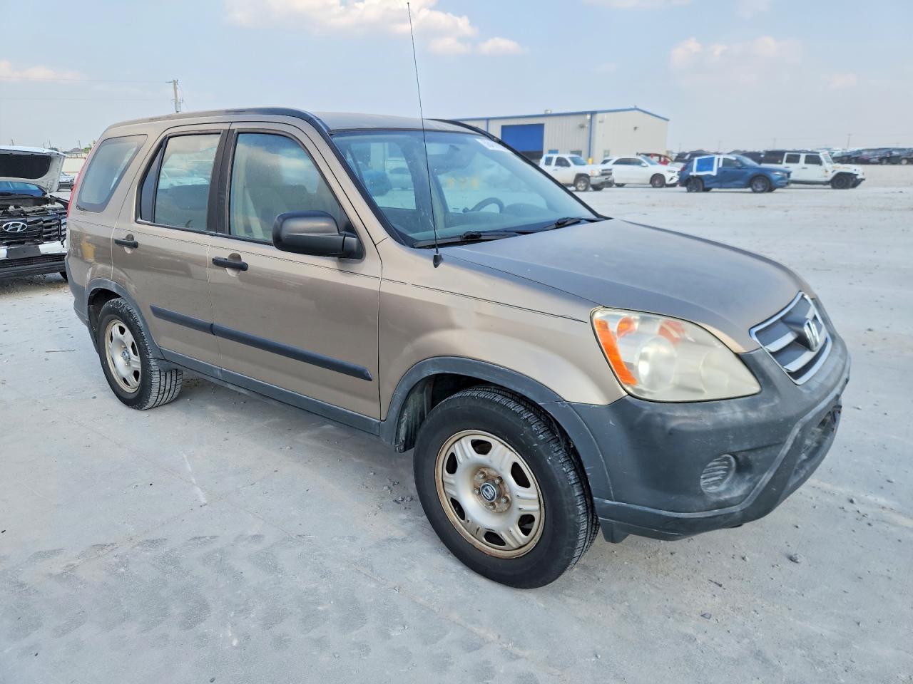 2005 Honda Cr-v Lx Tan vin: JHLRD68555C017769
