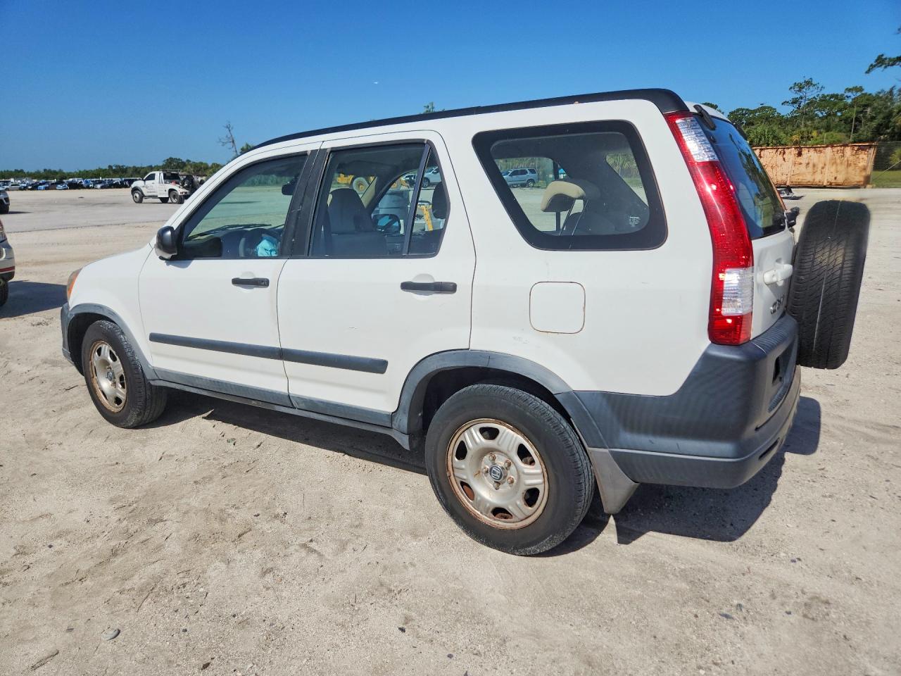 2005 Honda Cr-v Lx White vin: JHLRD68565C016050