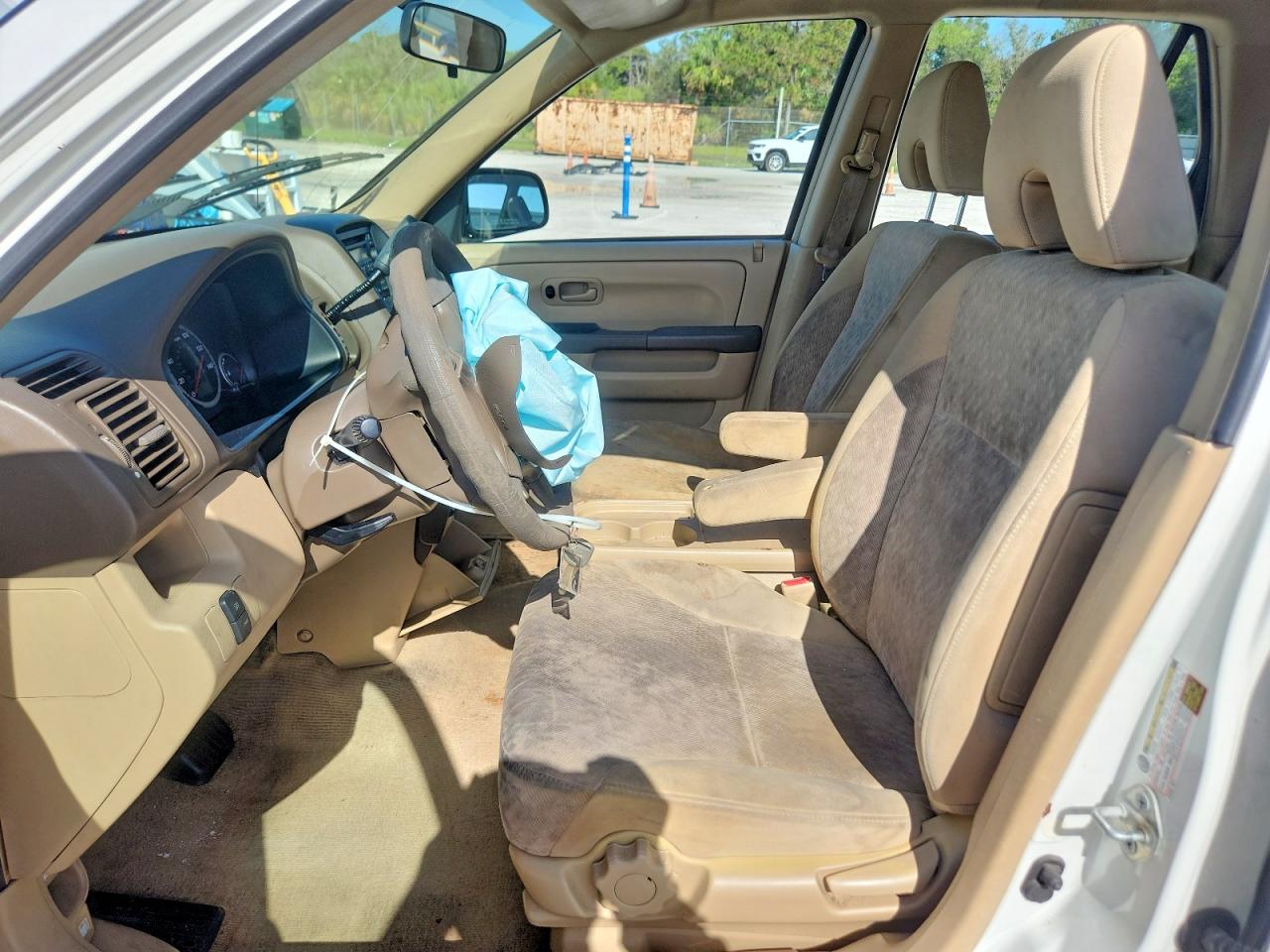 2005 Honda Cr-v Lx White vin: JHLRD68565C016050
