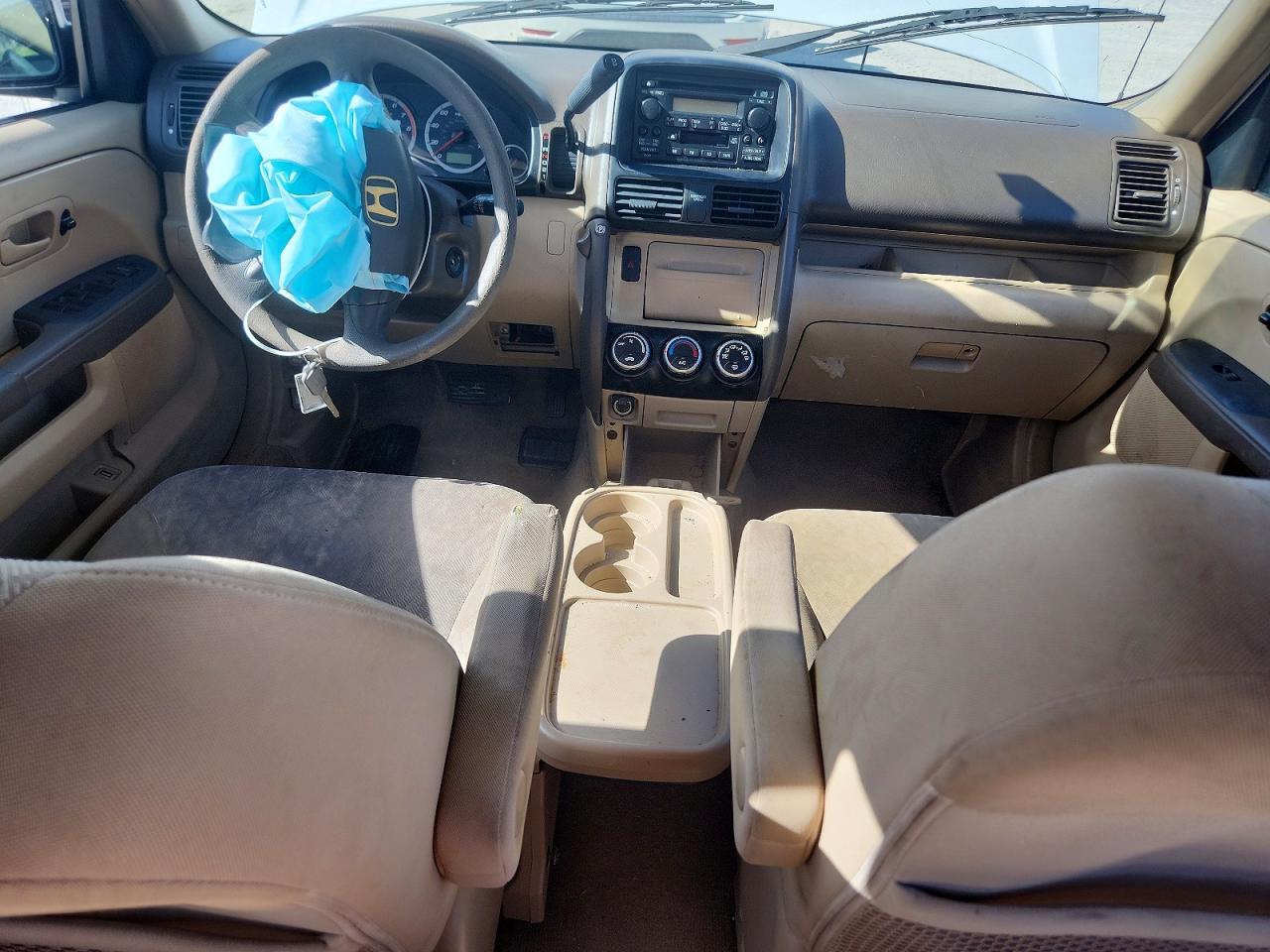 2005 Honda Cr-v Lx White vin: JHLRD68565C016050