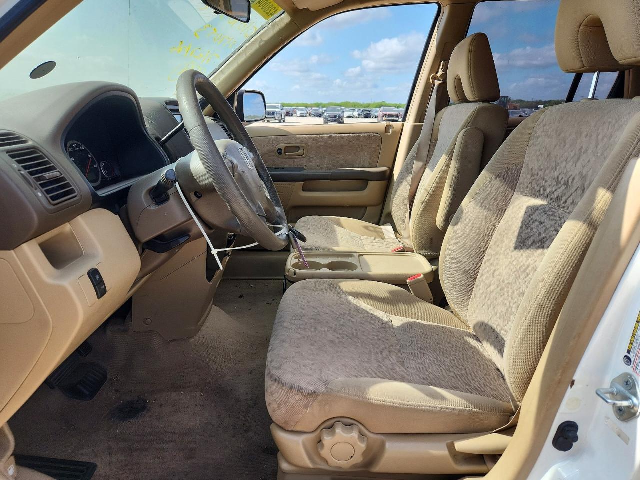 2005 Honda Cr-v Lx White vin: JHLRD68565C017053