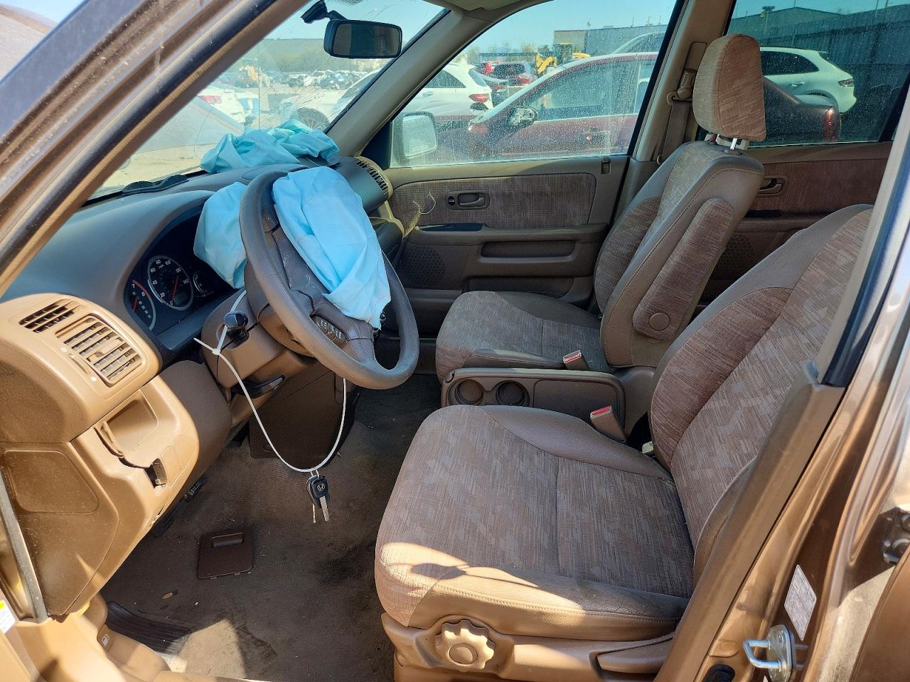 2004 Honda Cr-v Lx Коричневый vin: JHLRD68574C010952