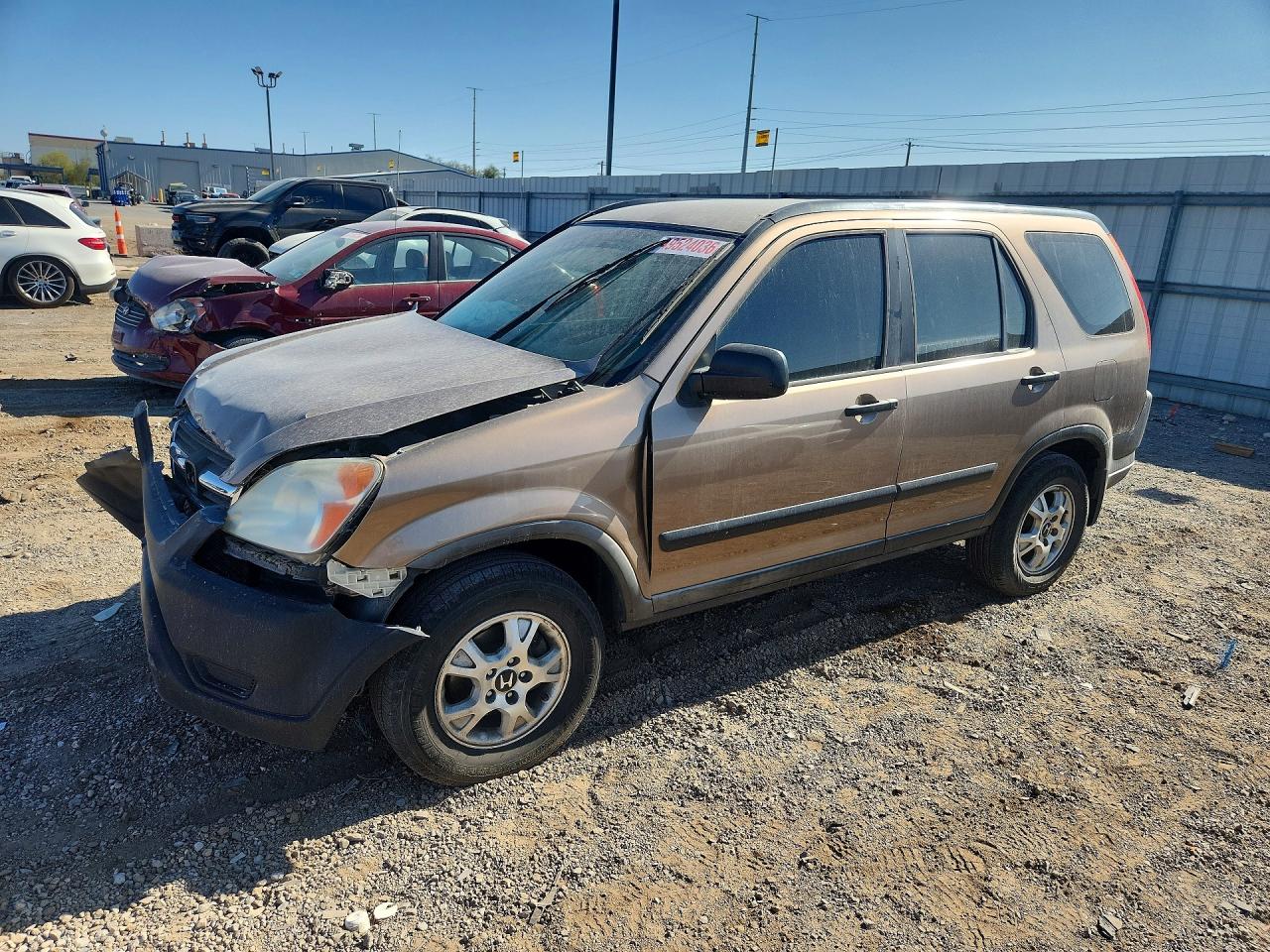 2004 Honda Cr-v Lx Коричневый vin: JHLRD68574C010952