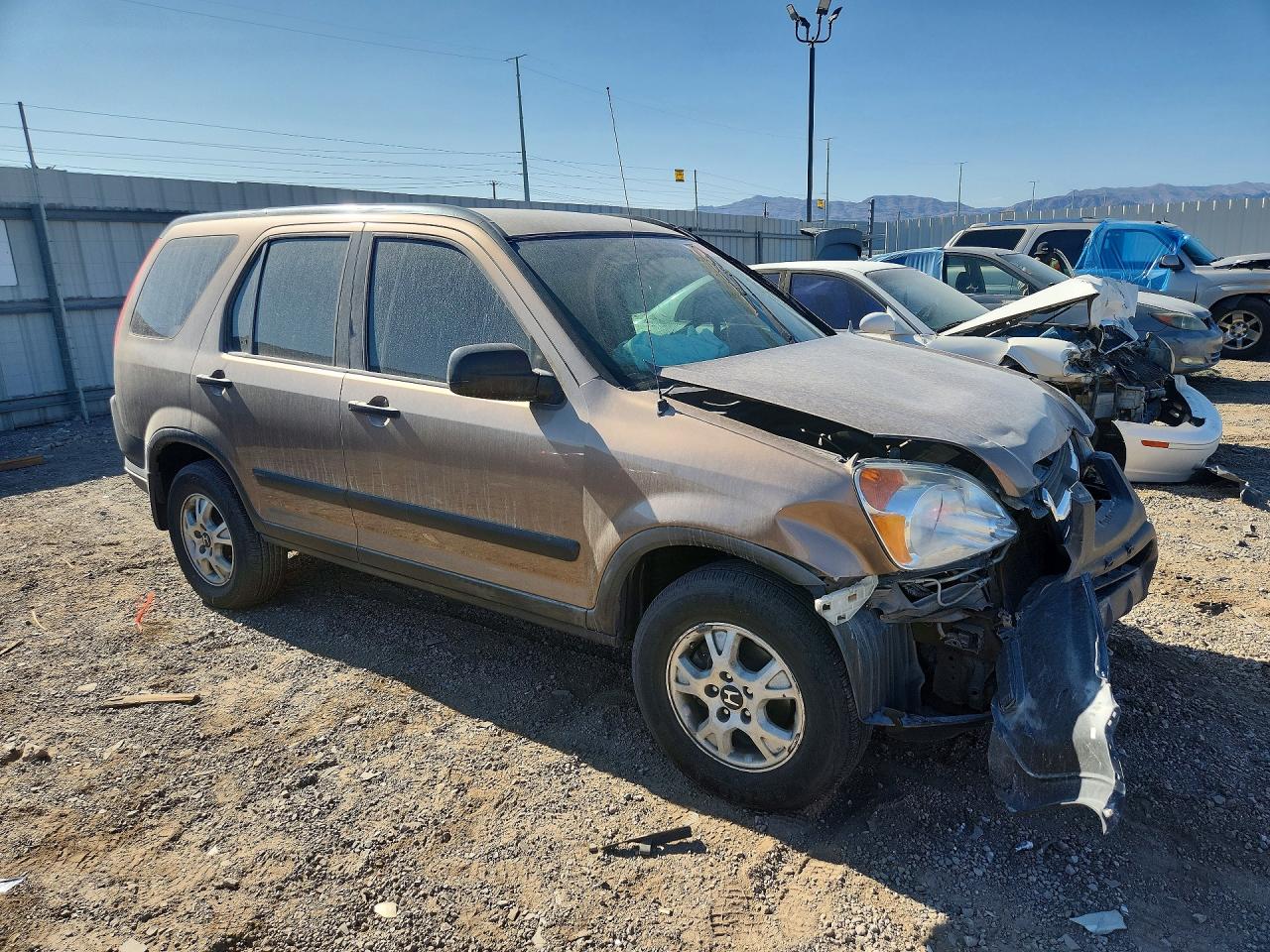 2004 Honda Cr-v Lx Коричневый vin: JHLRD68574C010952