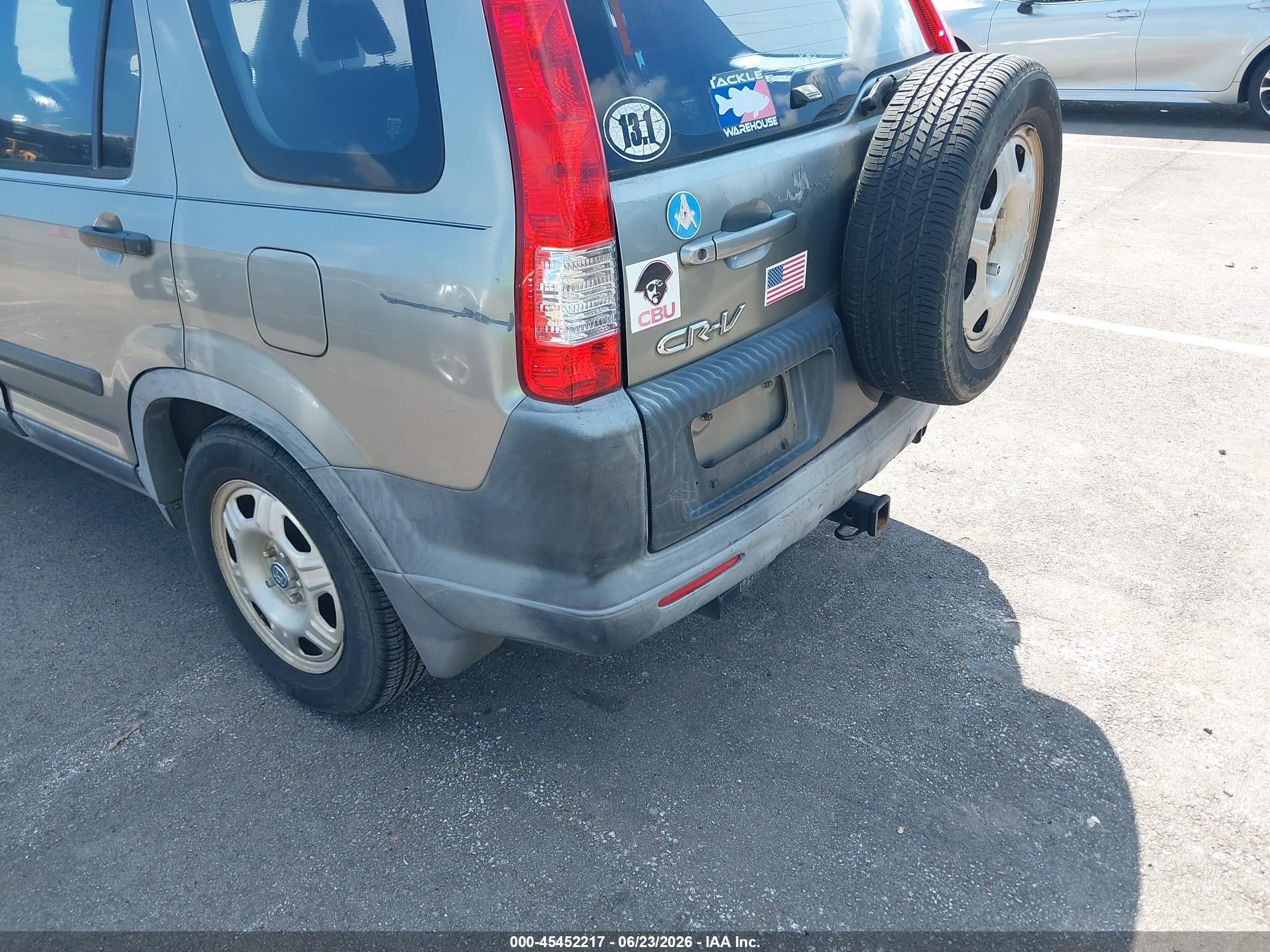 2005 Honda Cr-v Lx Gray vin: JHLRD68575C011990