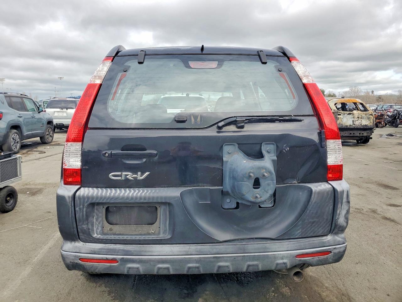 2006 Honda Cr-v Lx Black vin: JHLRD68576C018178
