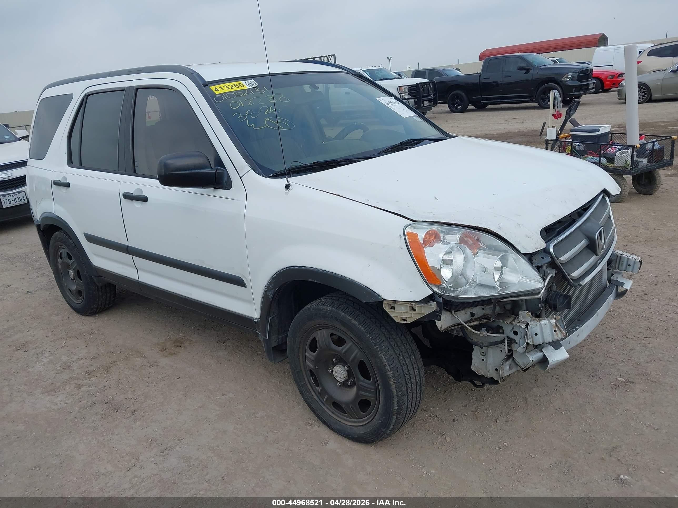 2005 Honda Cr-v Lx Белый vin: JHLRD68585C012288