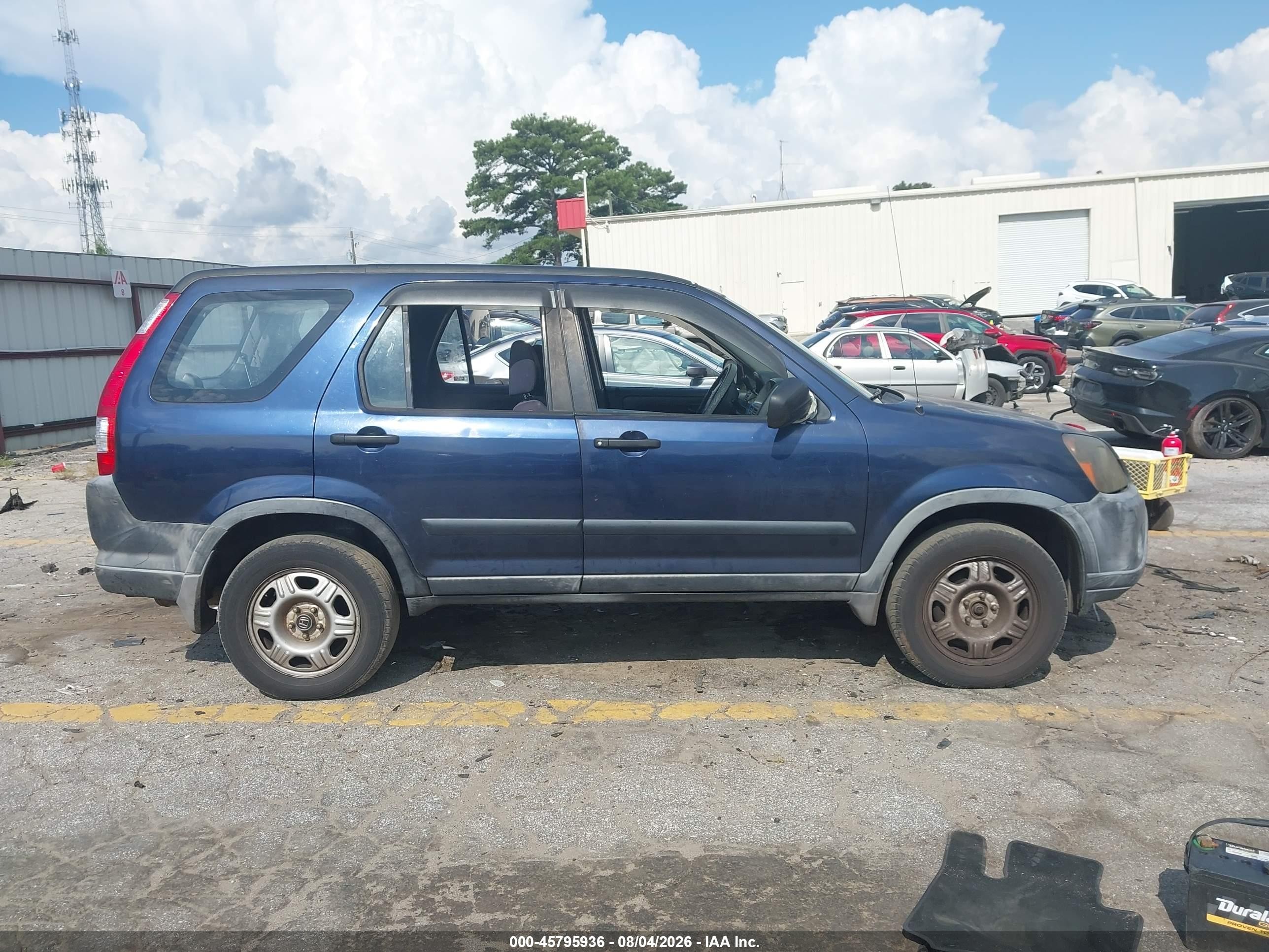2006 Honda Cr-v Lx Dark Blue vin: JHLRD68596C003083
