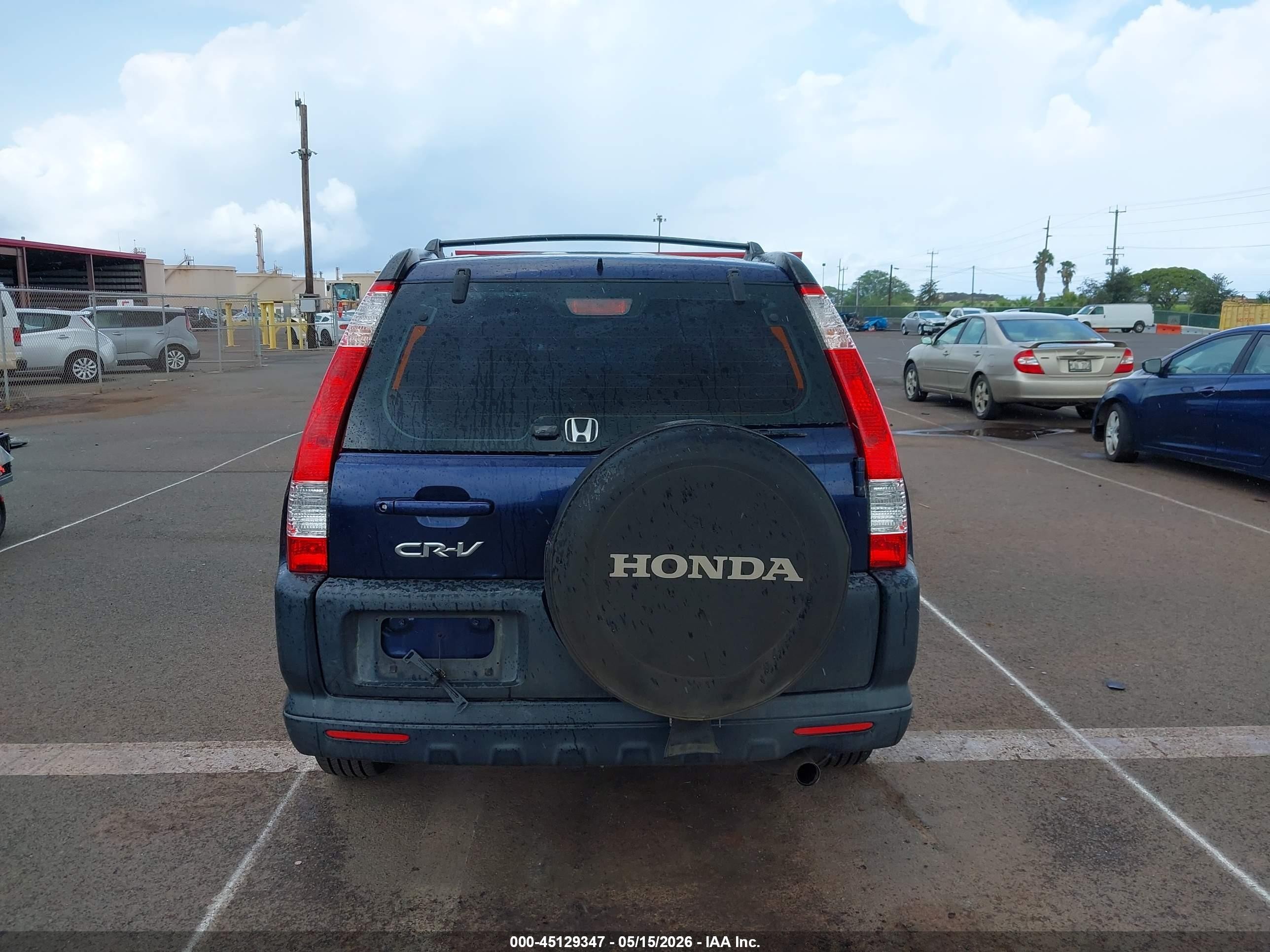 2006 Honda Cr-v Lx Blue vin: JHLRD68596C025732