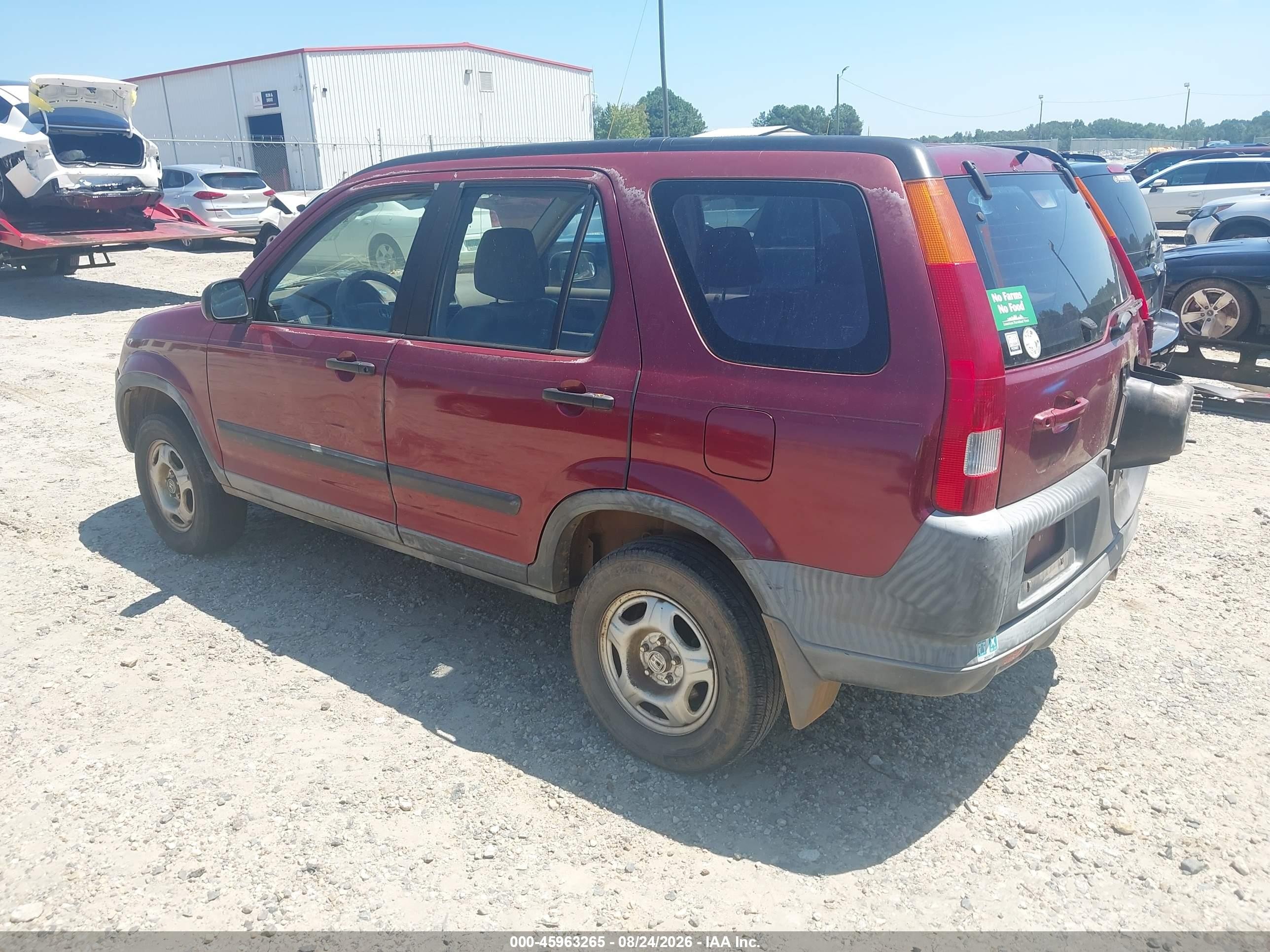 2002 Honda Cr-v Lx Бордовый vin: JHLRD685X2C003975