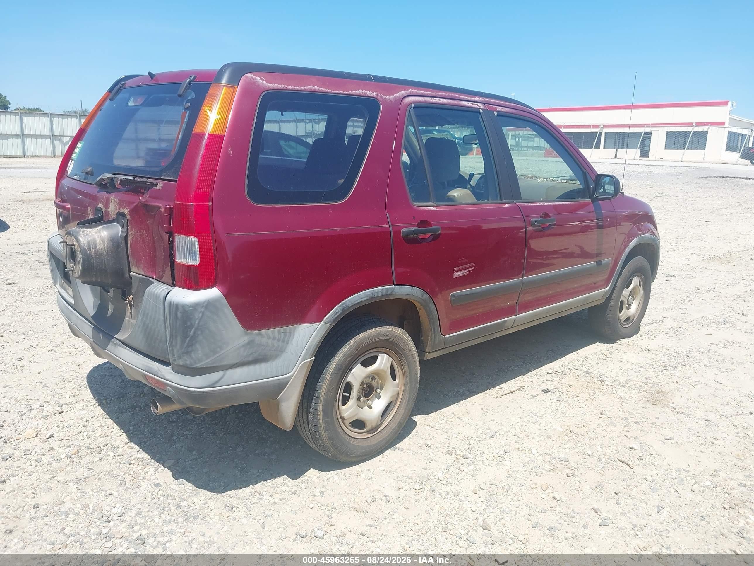 2002 Honda Cr-v Lx Бордовый vin: JHLRD685X2C003975