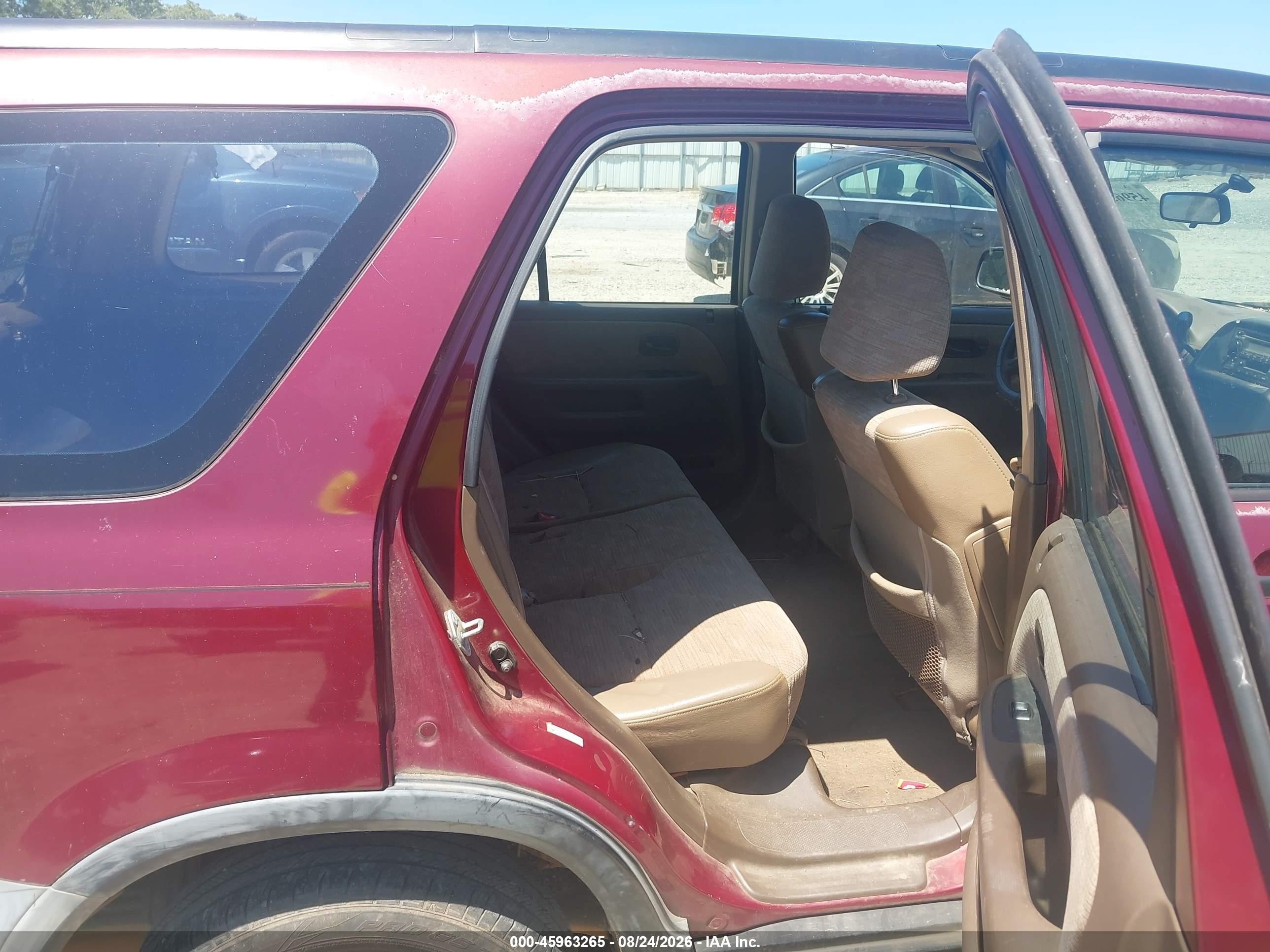 2002 Honda Cr-v Lx Бордовый vin: JHLRD685X2C003975