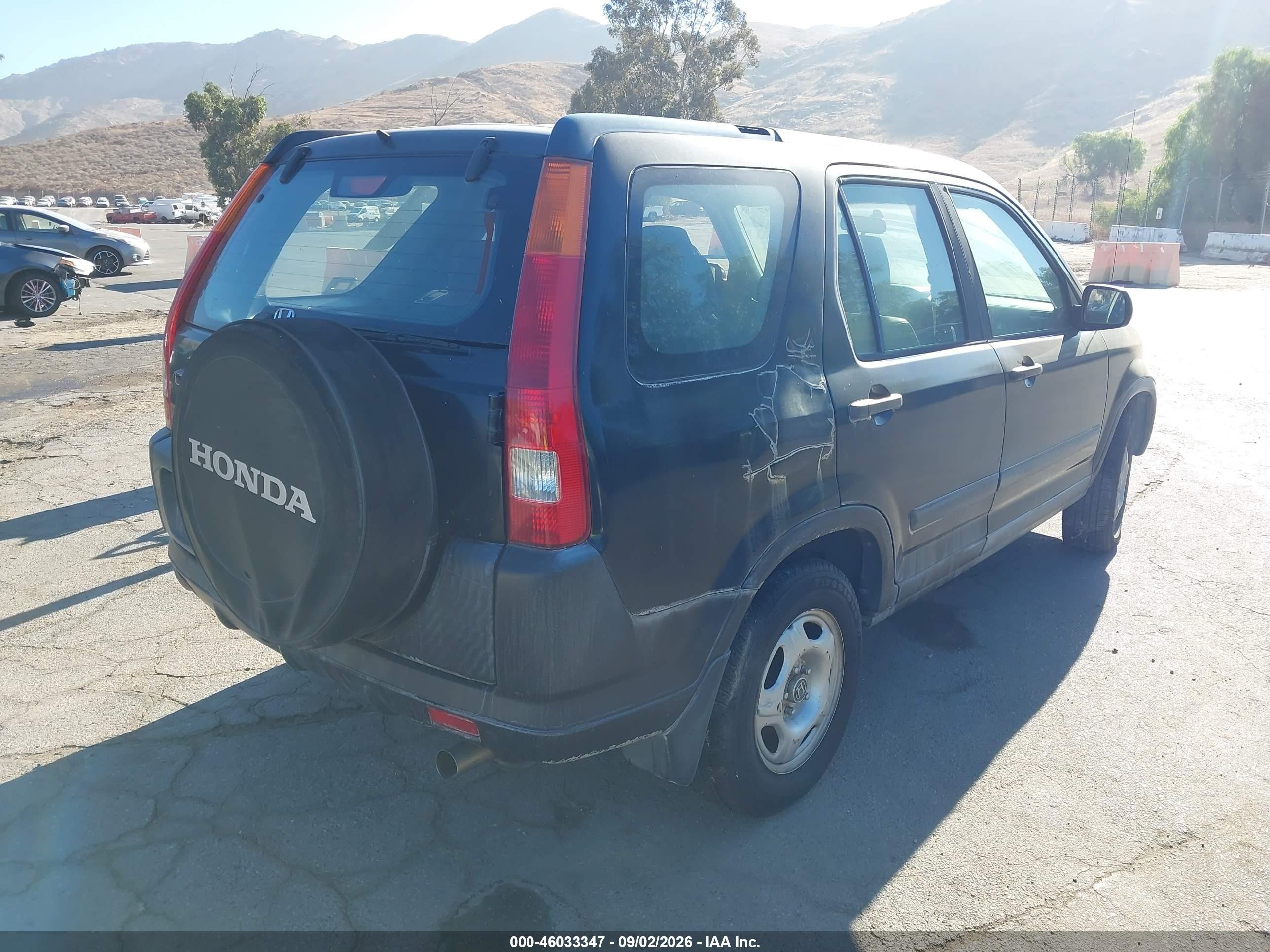 2002 Honda Cr-v Lx Black vin: JHLRD685X2C010585