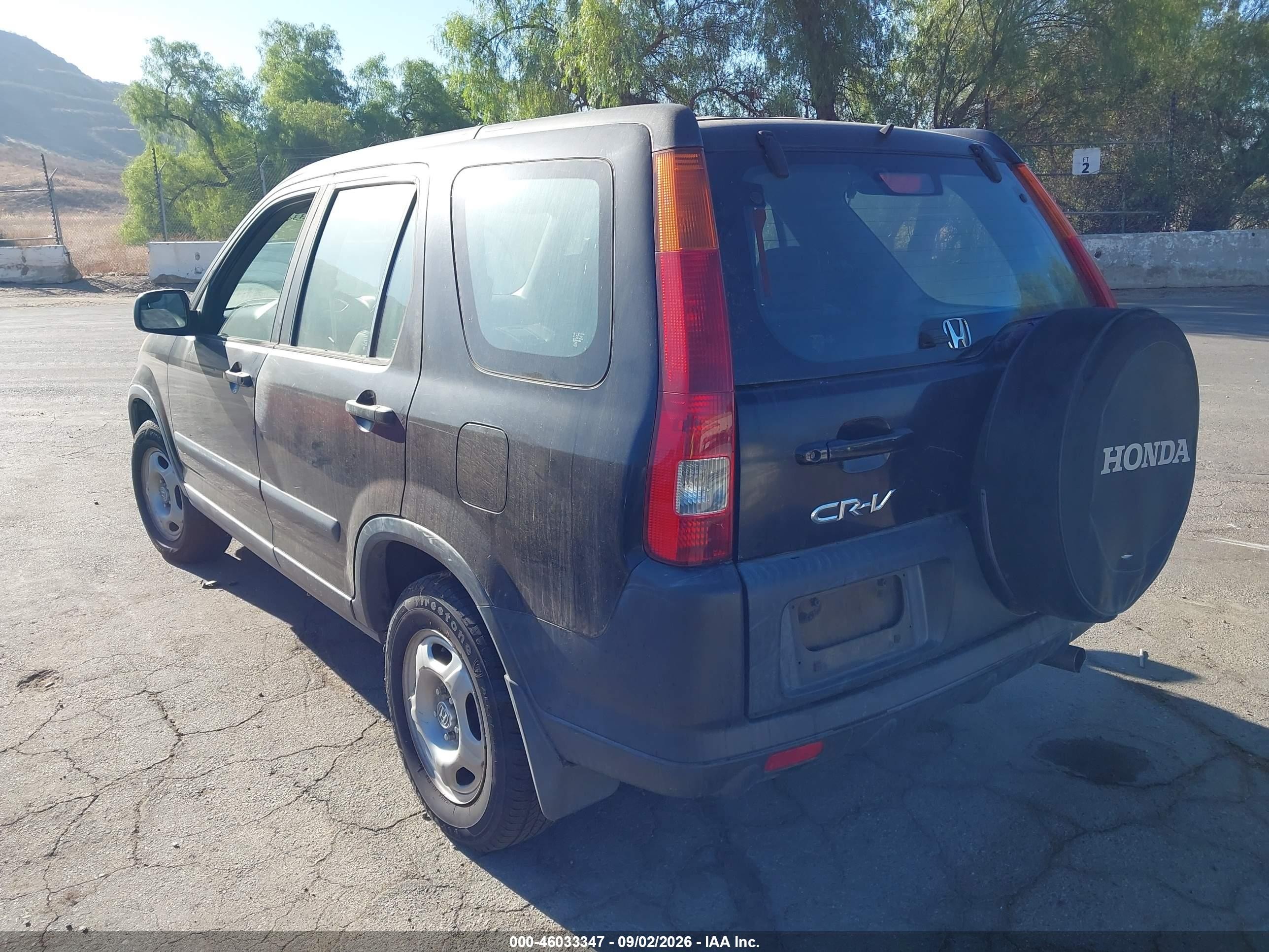 2002 Honda Cr-v Lx Black vin: JHLRD685X2C010585