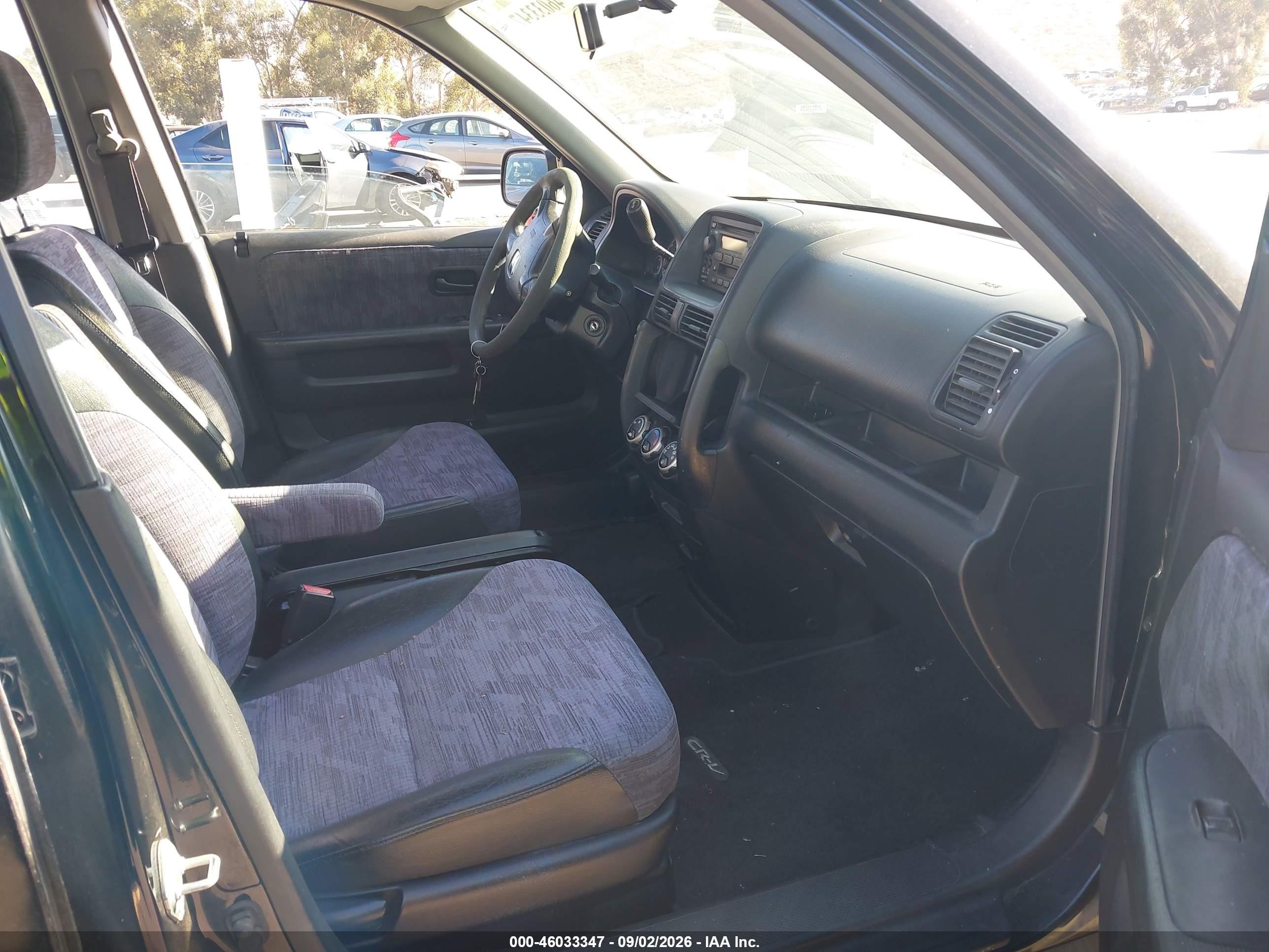 2002 Honda Cr-v Lx Black vin: JHLRD685X2C010585