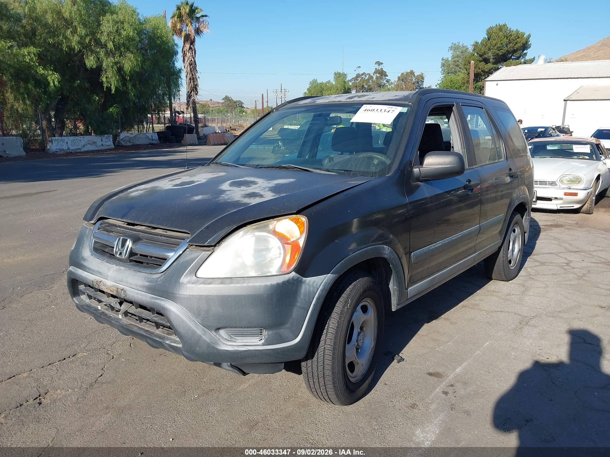 2002 Honda Cr-v Lx Black vin: JHLRD685X2C010585