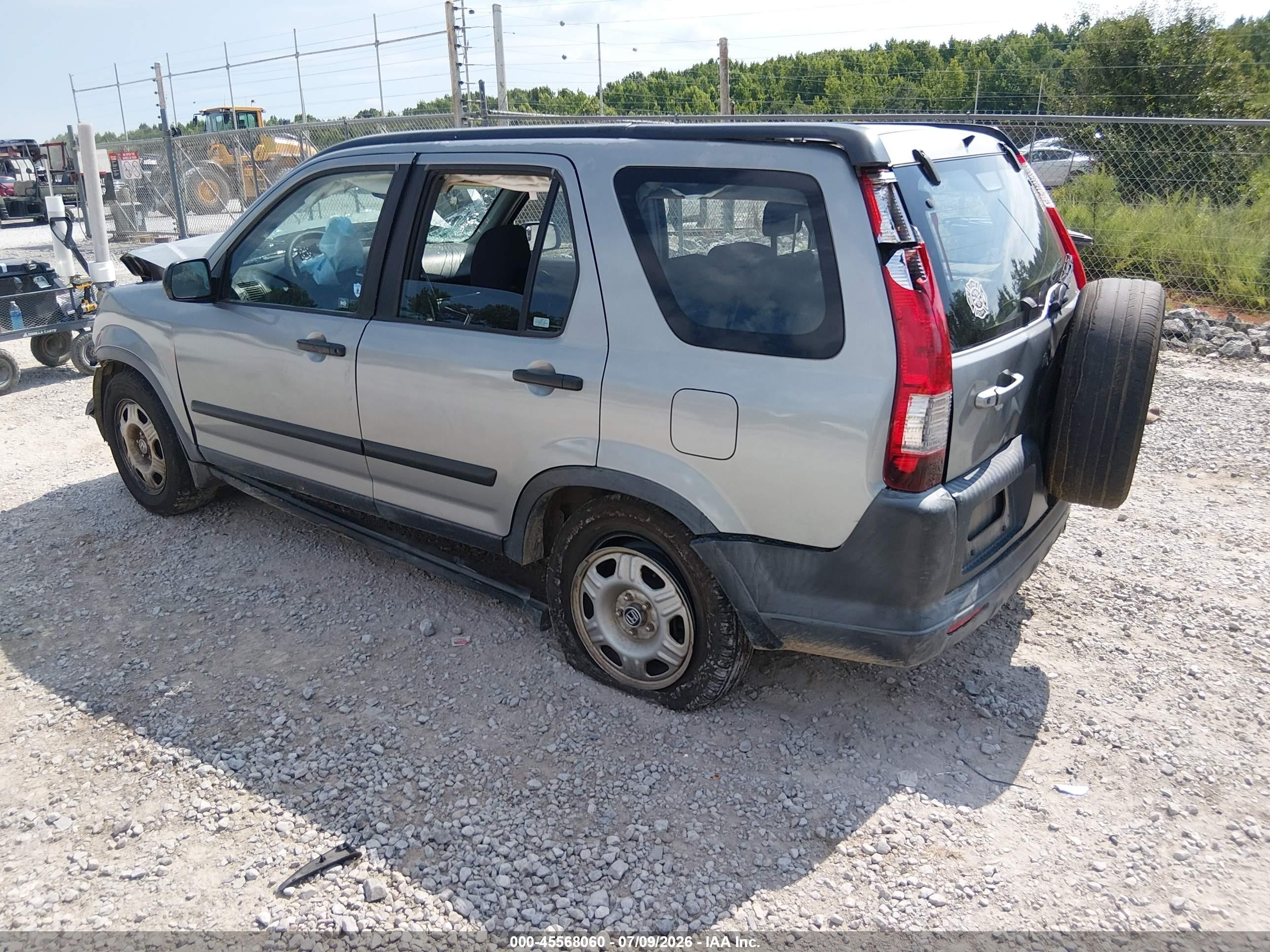 2006 Honda Cr-v Lx Silver vin: JHLRD685X6C001035