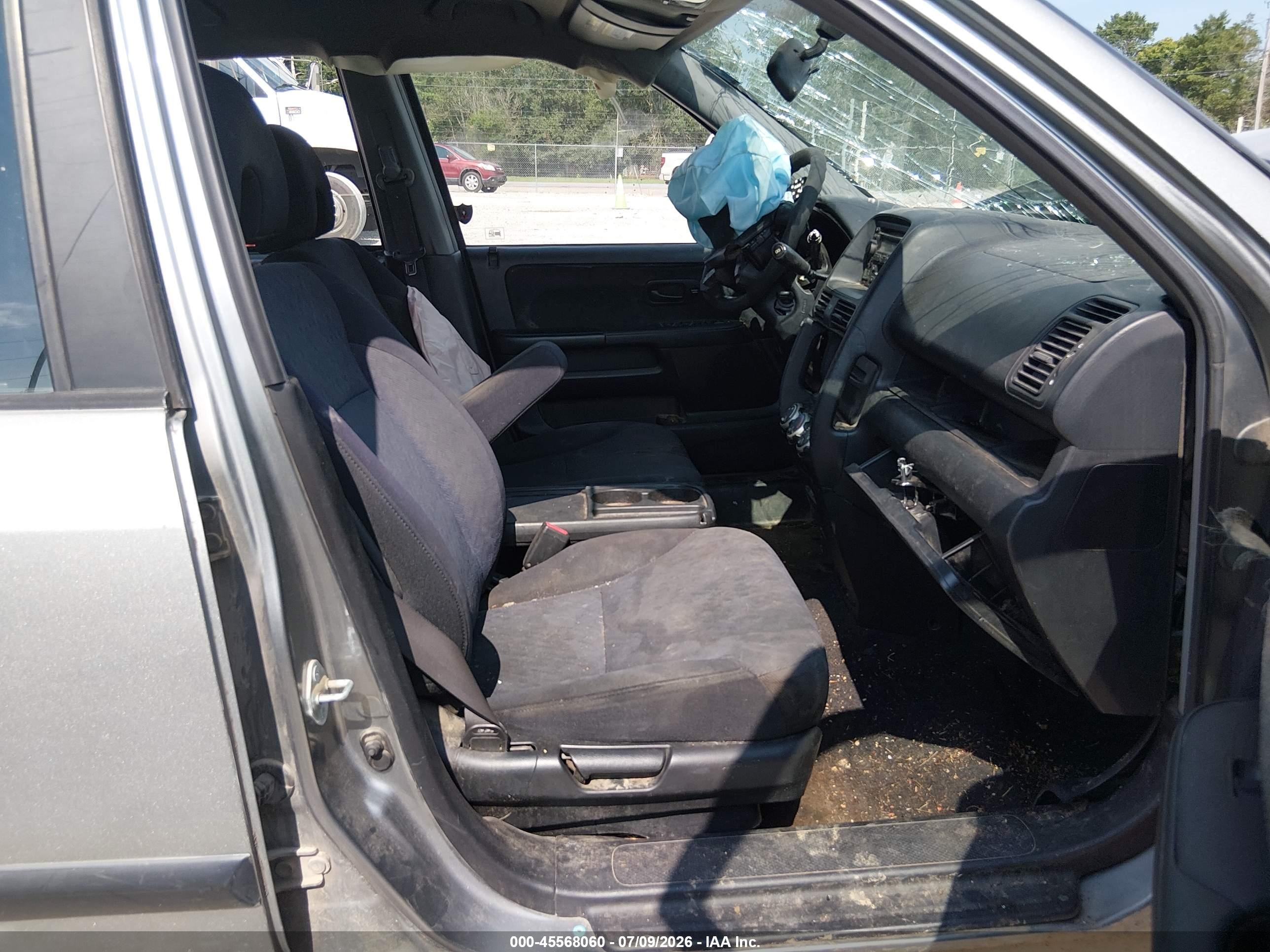 2006 Honda Cr-v Lx Silver vin: JHLRD685X6C001035